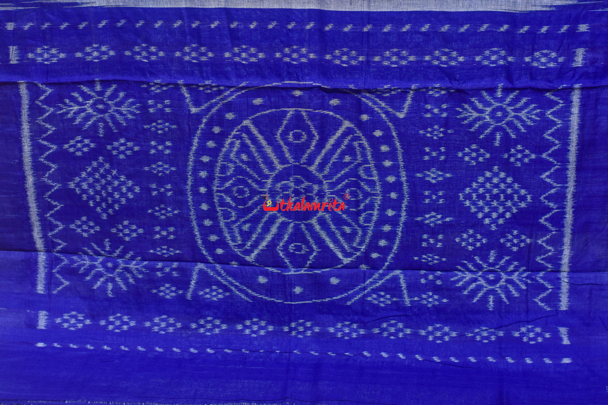 Blue Kargil Kumbha Cotton Saree