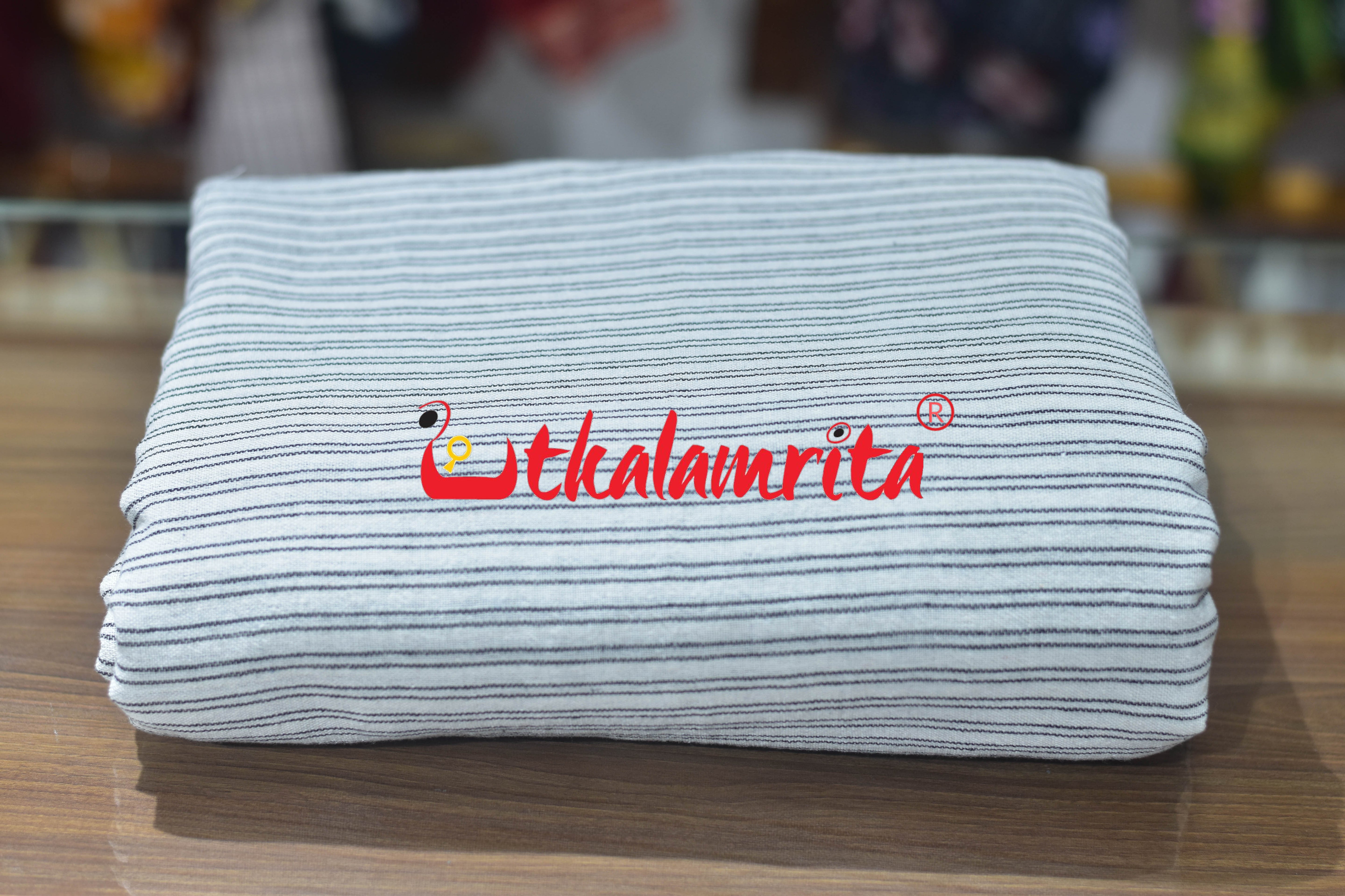 Black Lines on White Kotpad (Fabric)