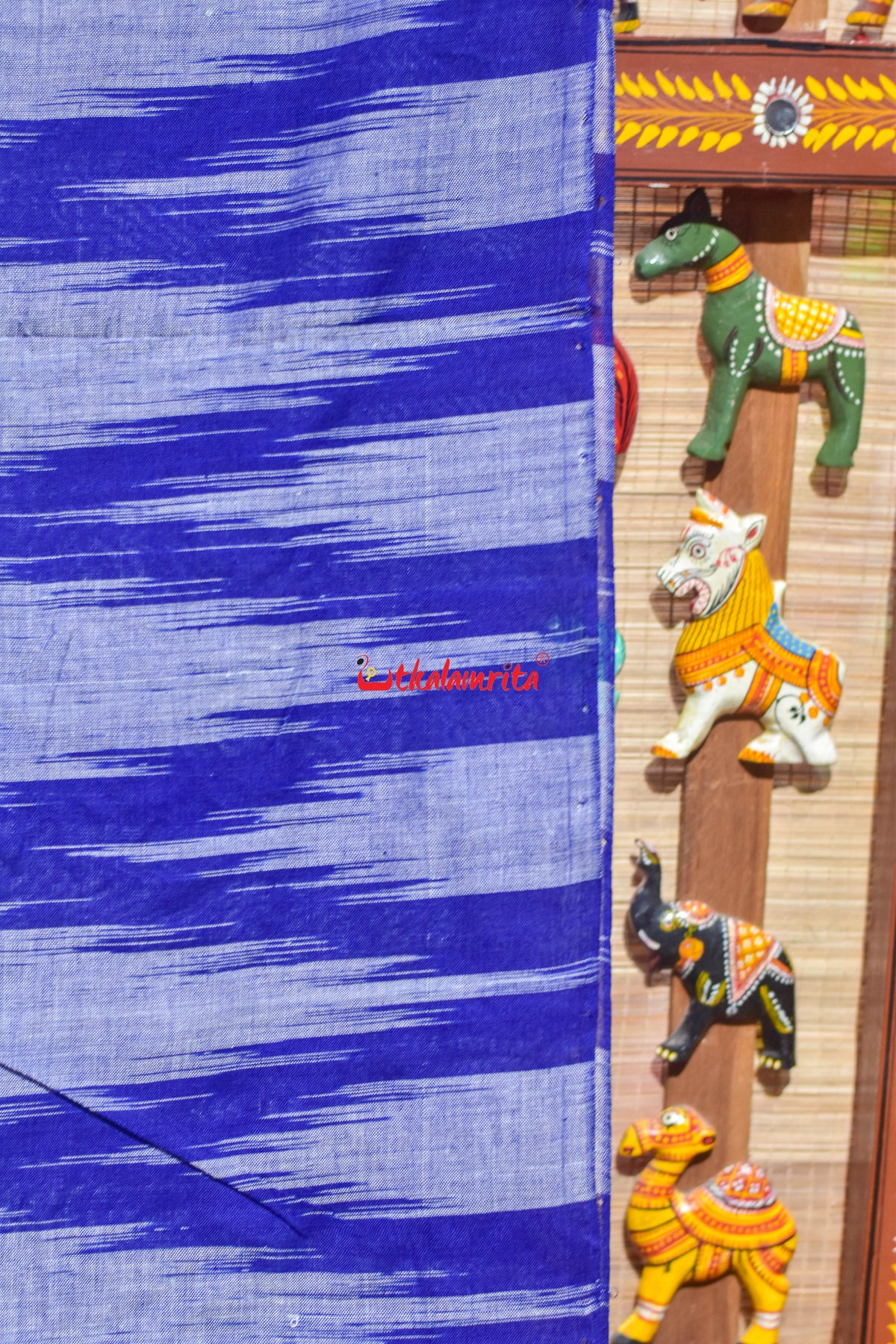 Blue Kargil Kumbha Cotton Saree