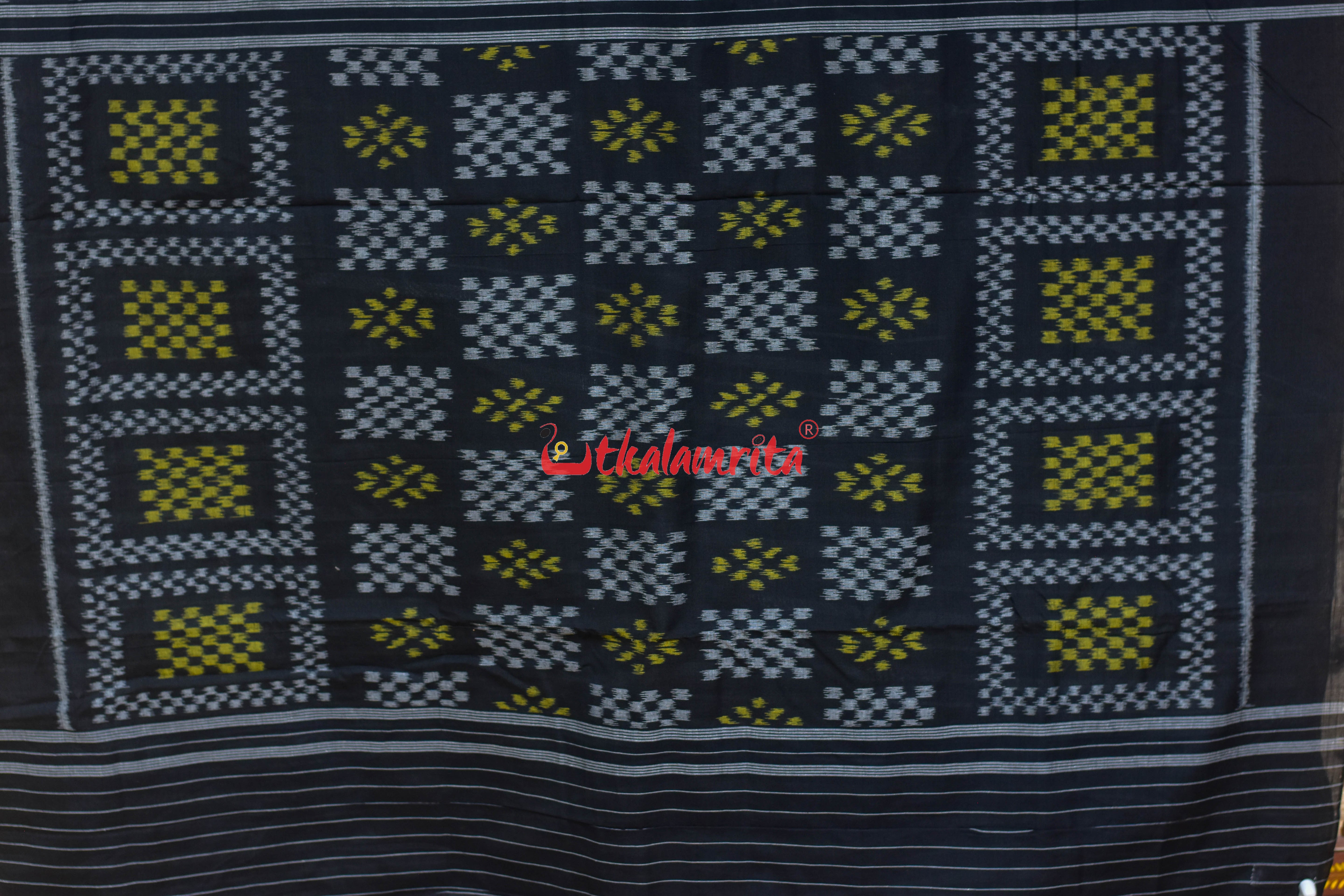 Black Body Trio Tribals Khandua Cotton Saree