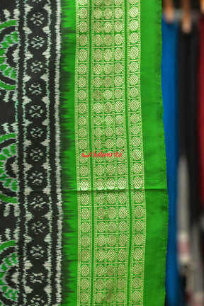 Green Laxmi Pada Sambalpuri Silk Saree