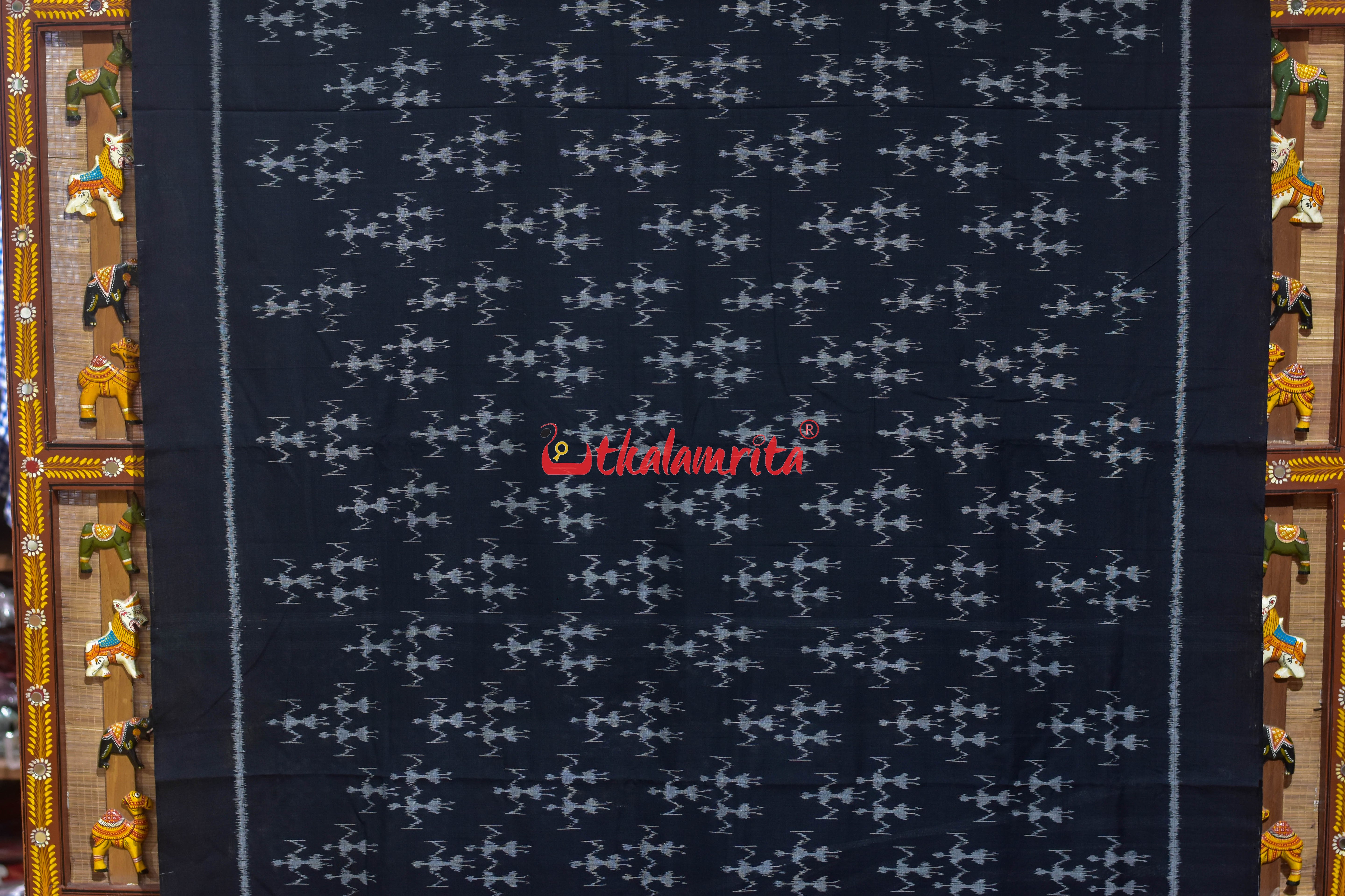 Black Body Trio Tribals Khandua Cotton Saree