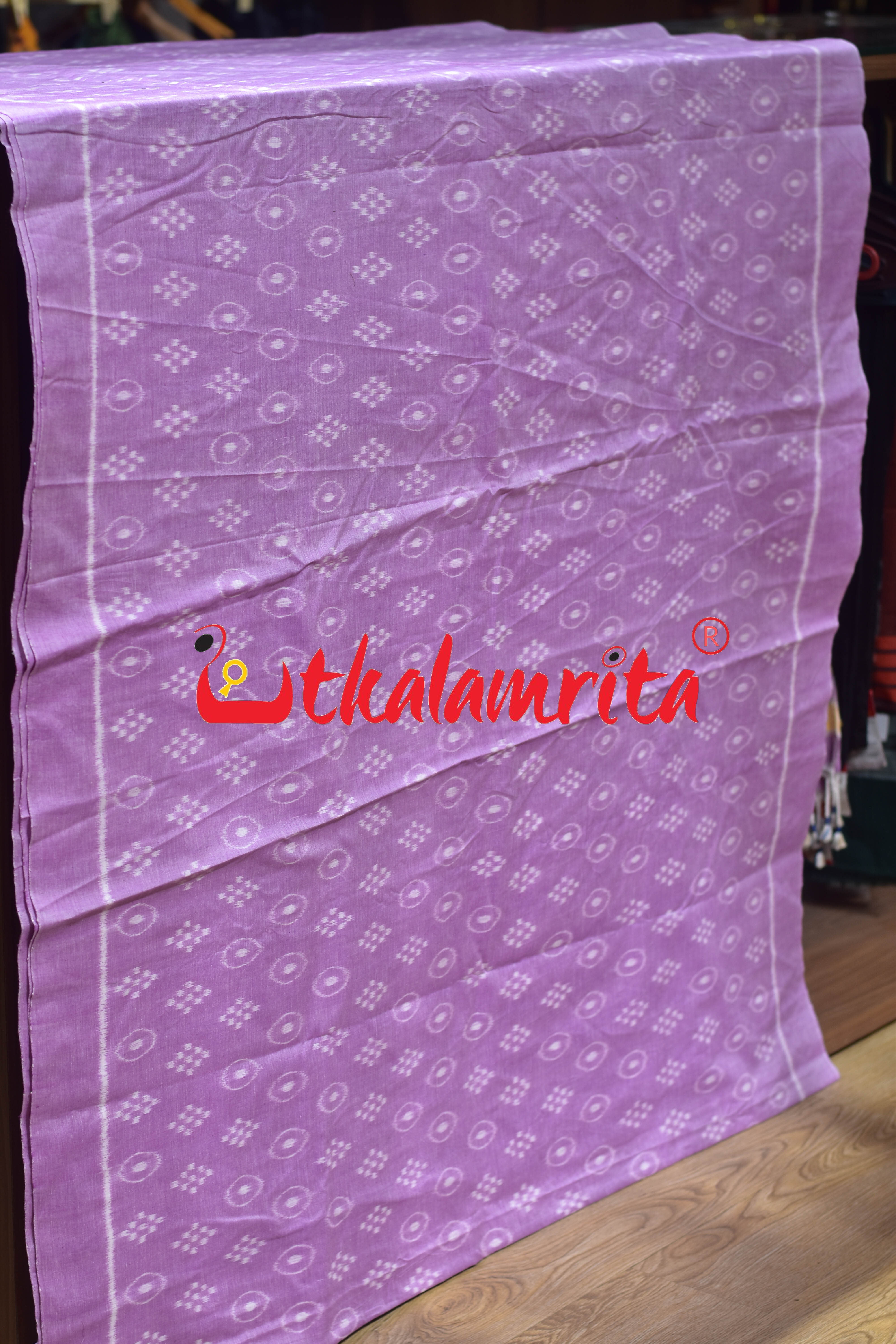 Gol Thikiri Single Ikat Pasapali Lavender (Fabric)