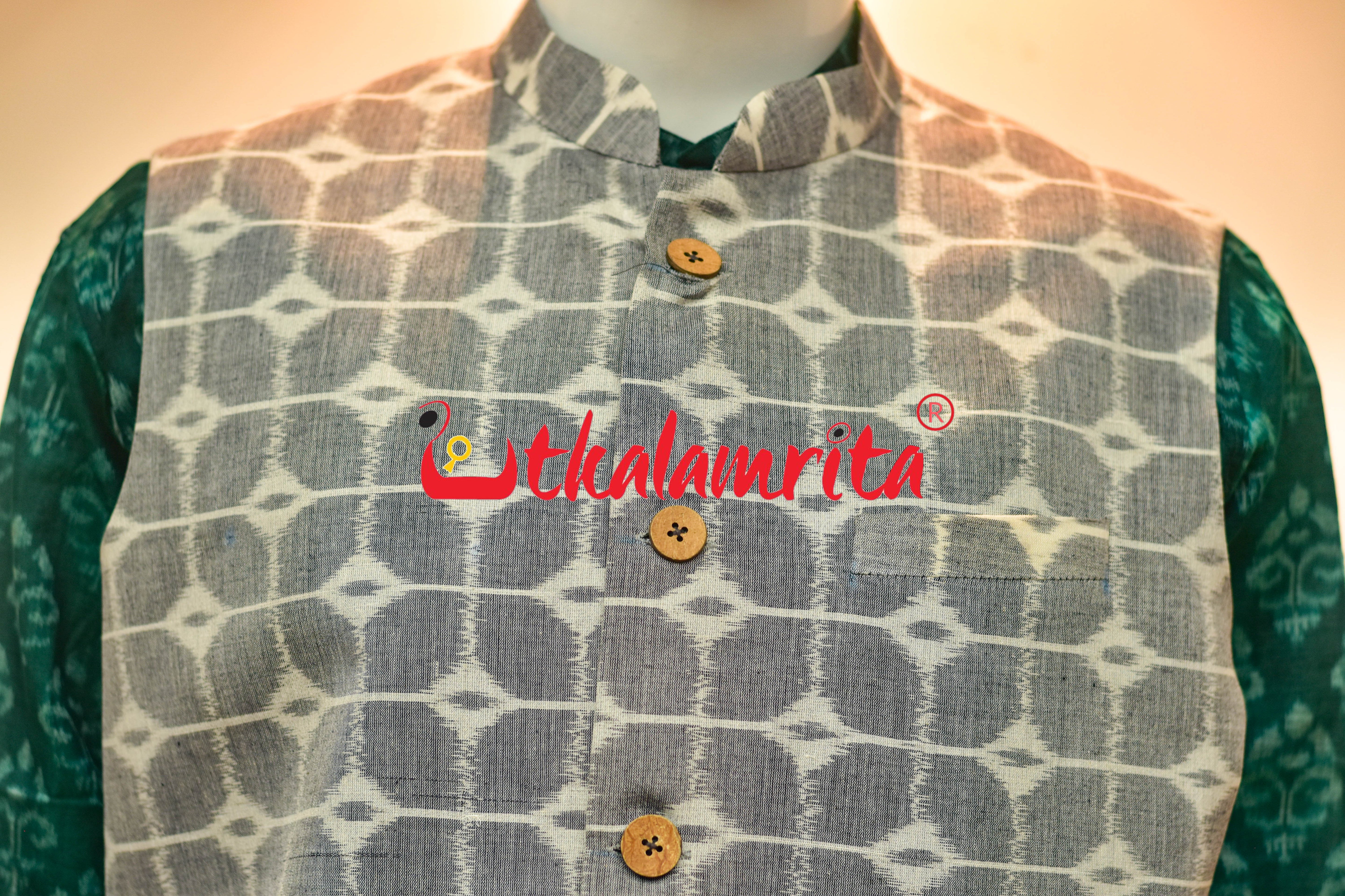 Grey Box Thikiri Ikat (Modi Jacket)