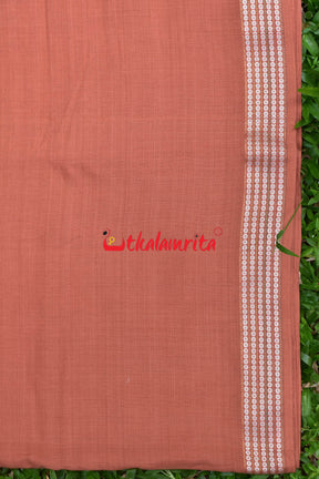 Rust with Rudrakhya Border (Fabric)