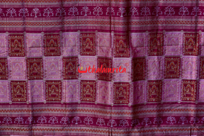 Onion Color Sabari Tribal Sambalpuri Silk Saree
