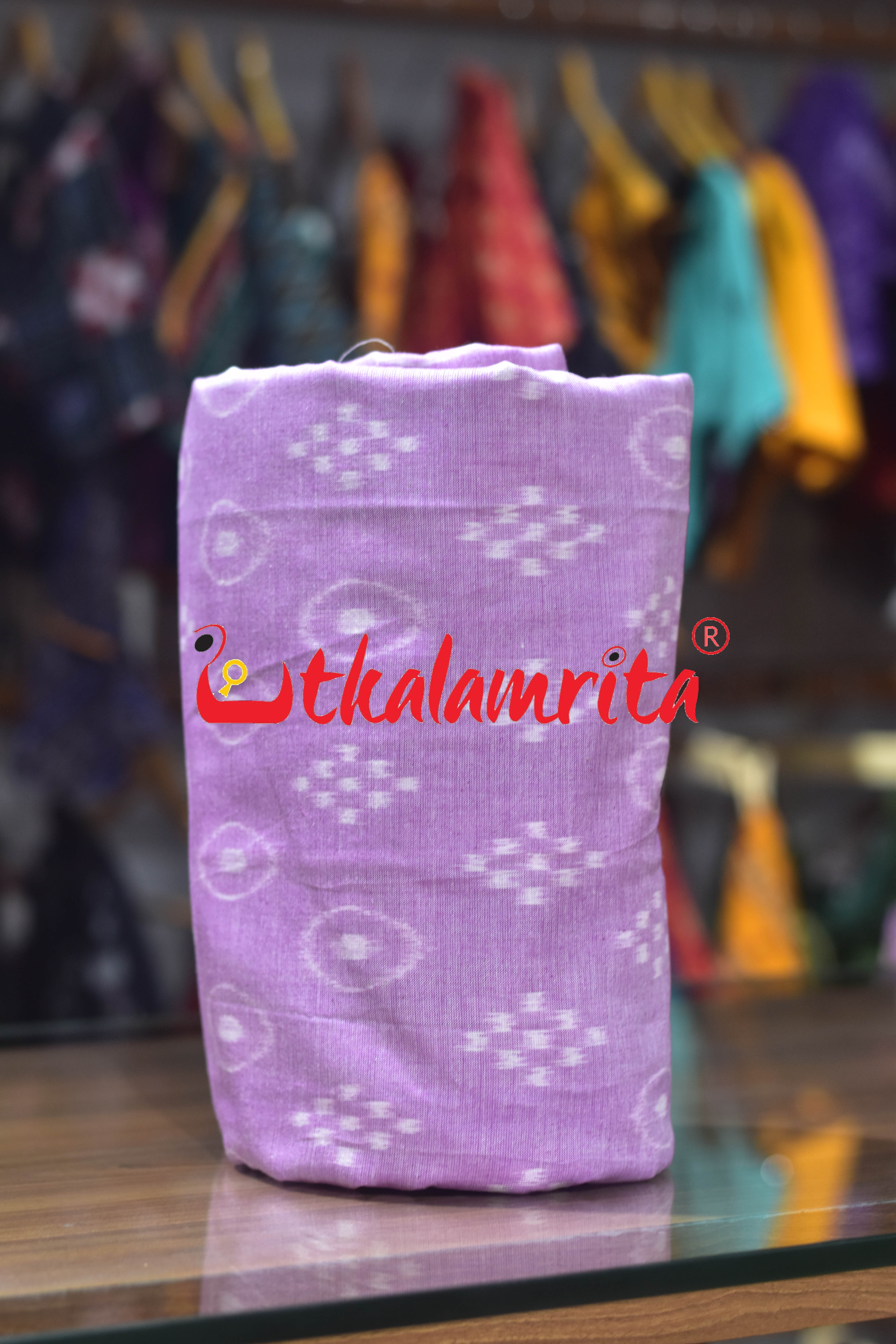 Gol Thikiri Single Ikat Pasapali Lavender (Fabric)