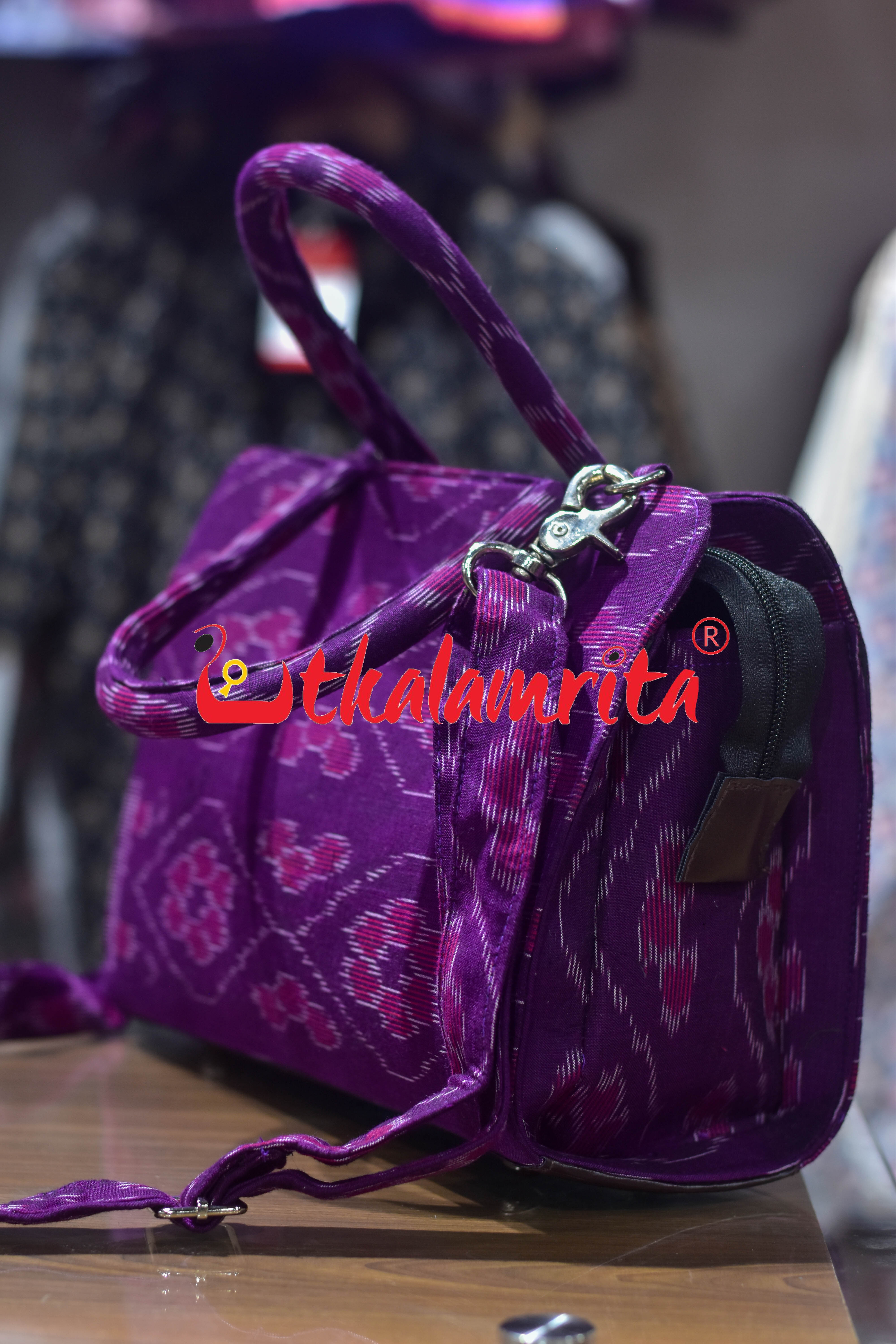 Purple Phula Bandha Medium Vanity Bag