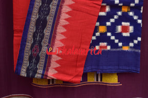 Blue Sakta Sambalpuri Cotton Dress Set