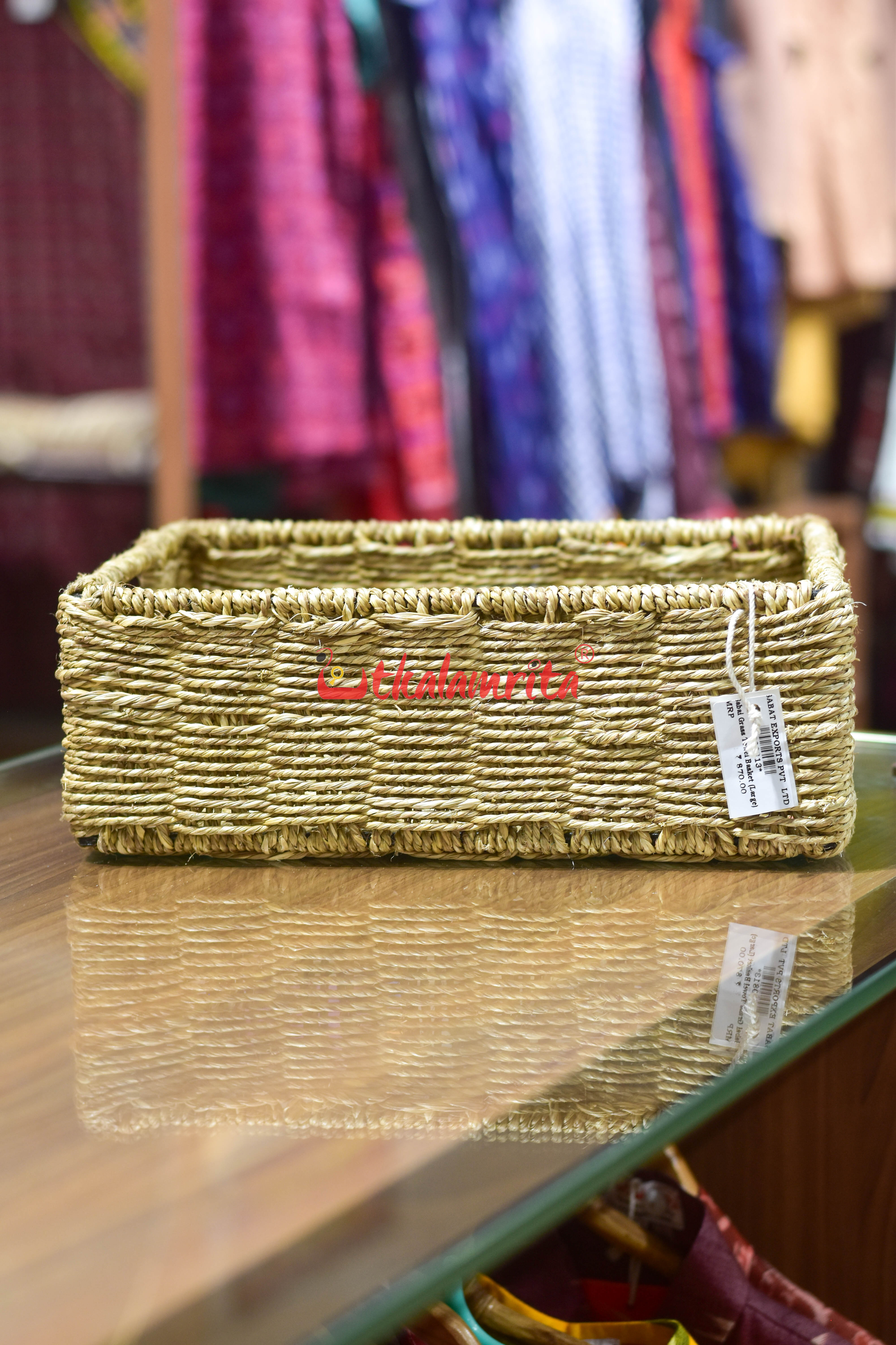 Sabai Grass Towel Basket (Large)
