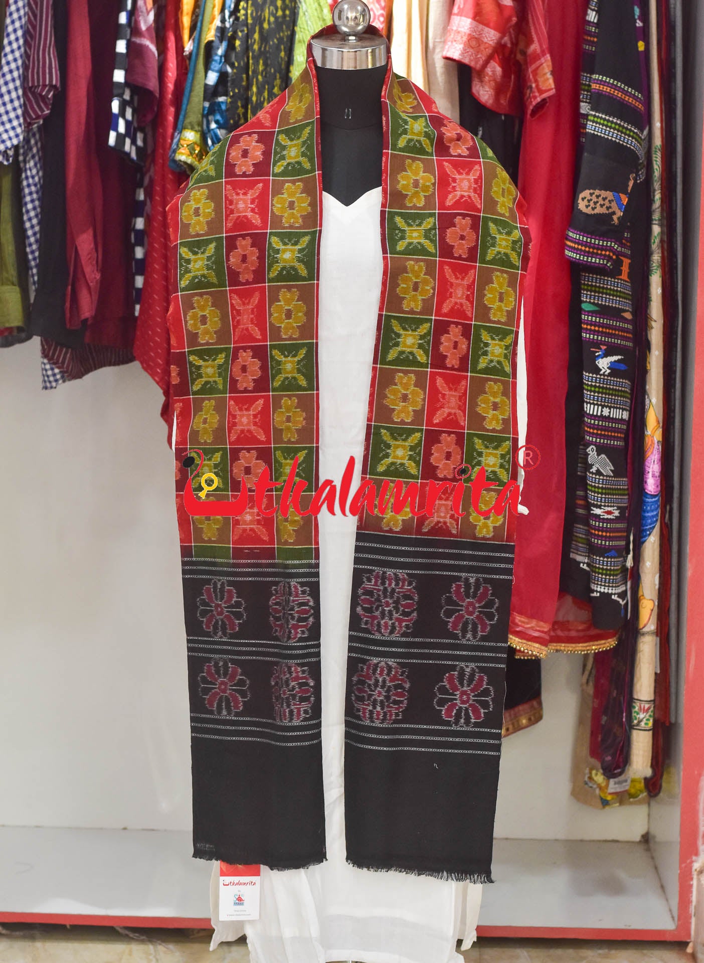 Multi Utkala Laxmi bandha Border (Dupatta)