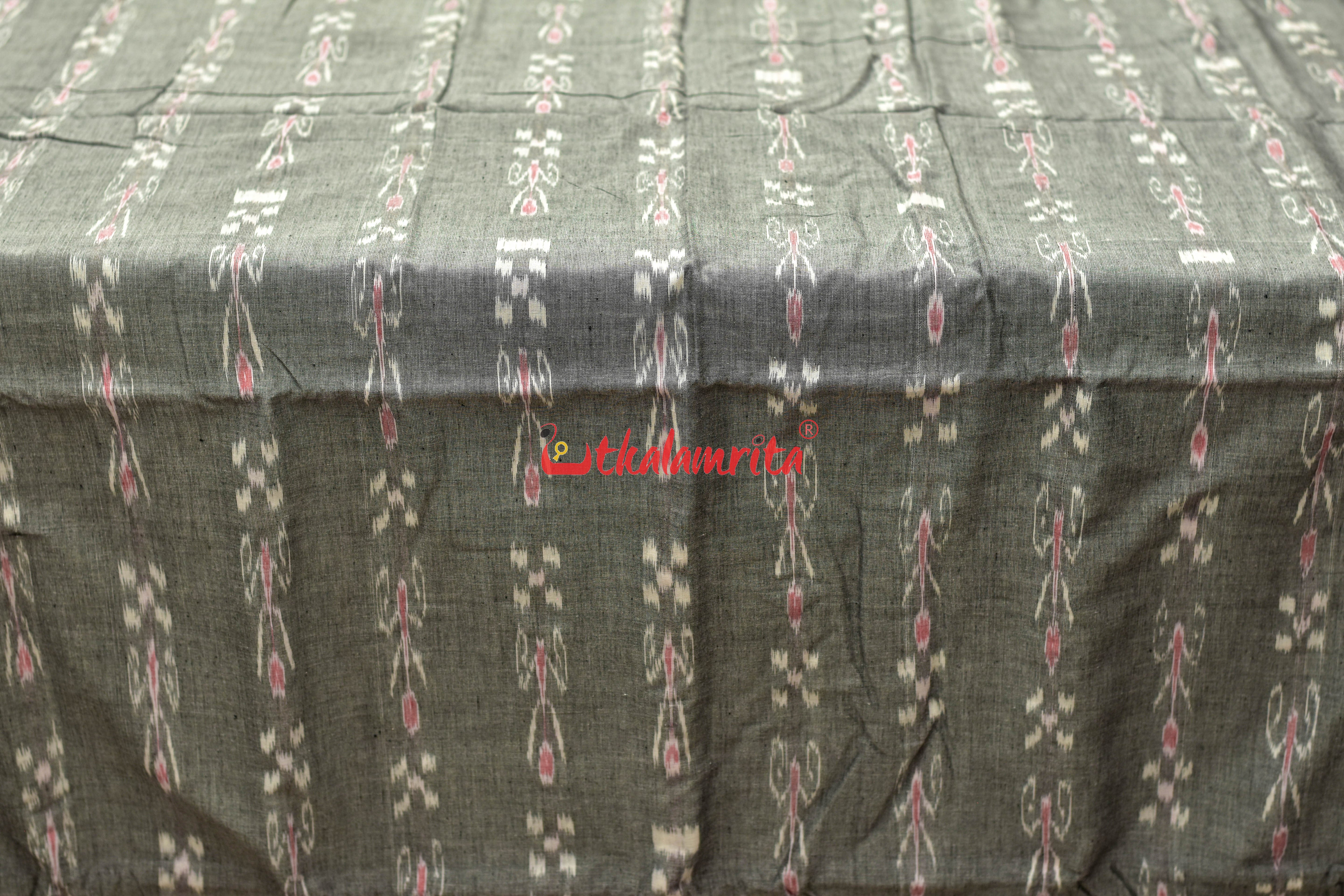 Grey Pasapali and Kadha (Fabric)