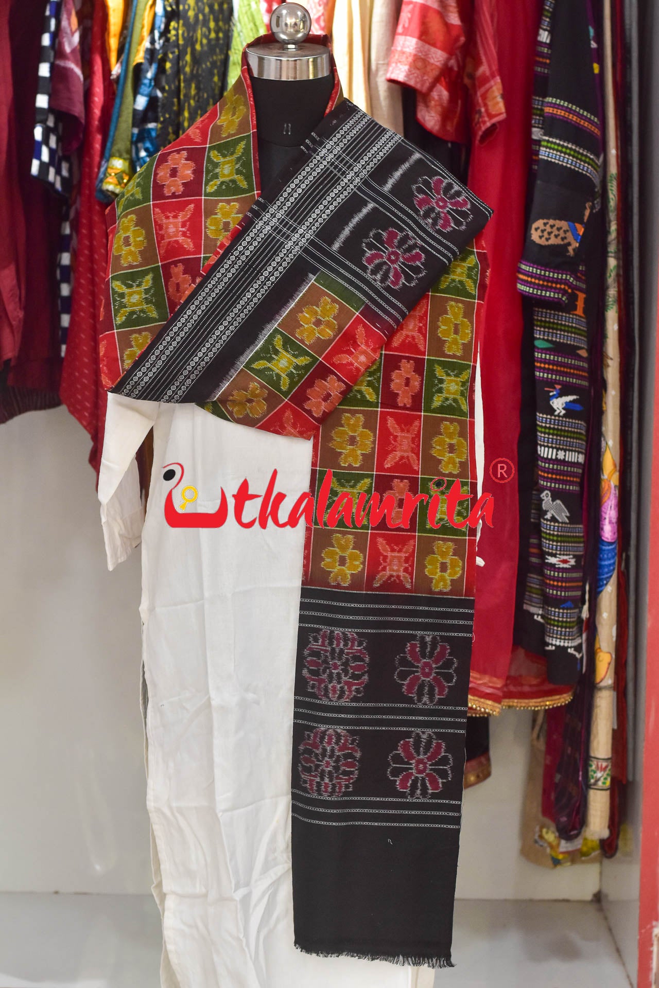 Multi Utkala Laxmi bandha Border (Dupatta)