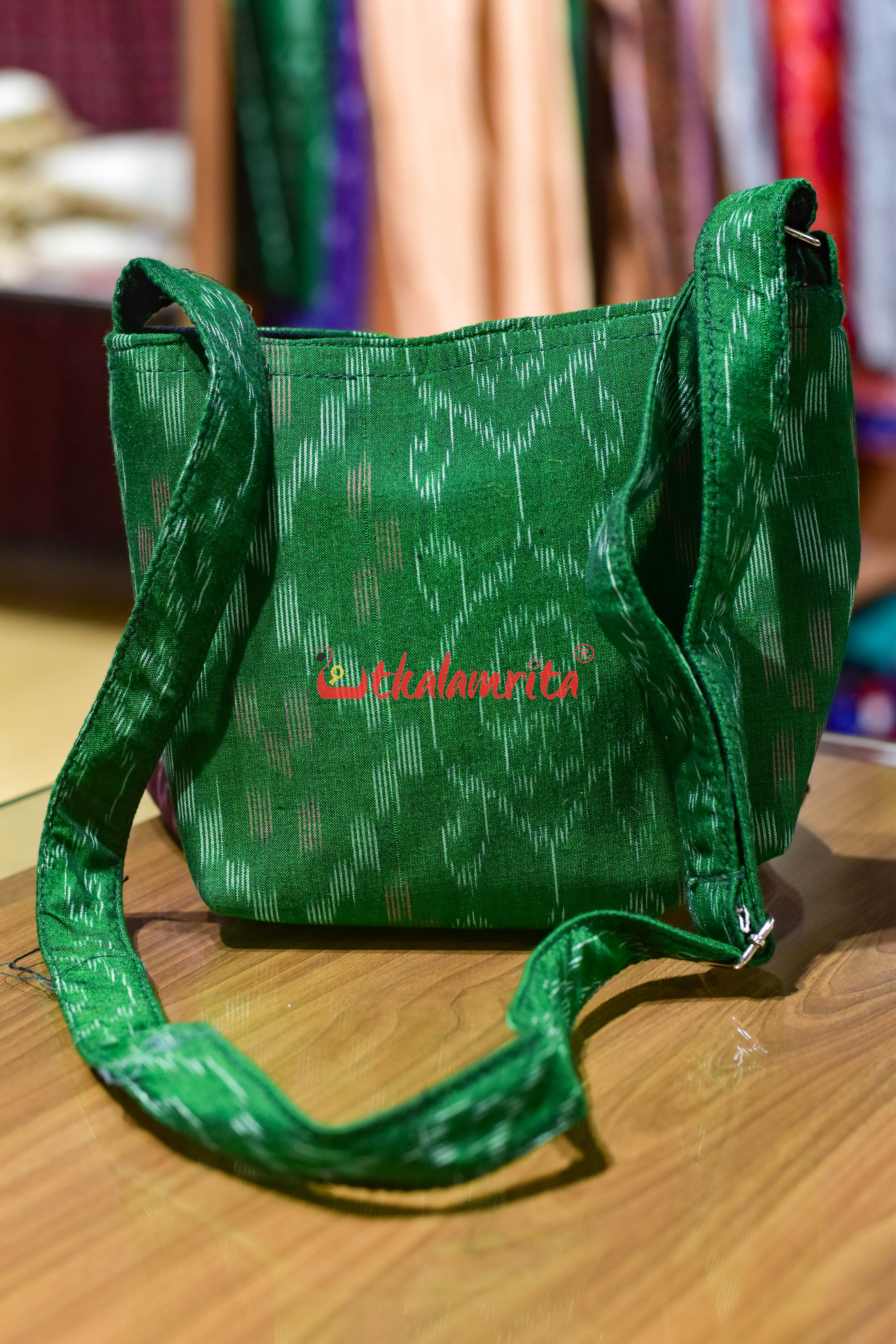 Green Tetris Small Sling Bag