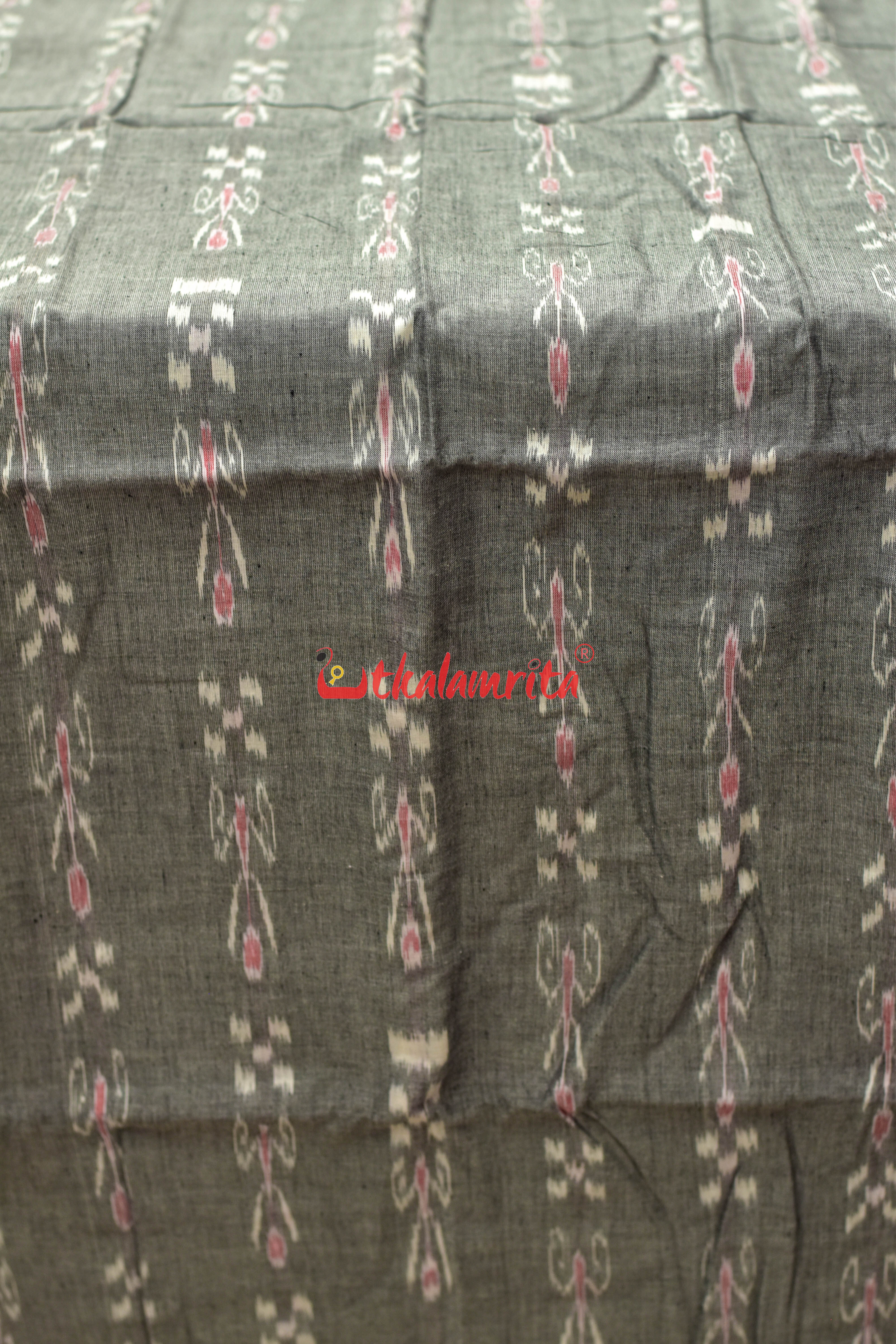 Grey Pasapali and Kadha (Fabric)