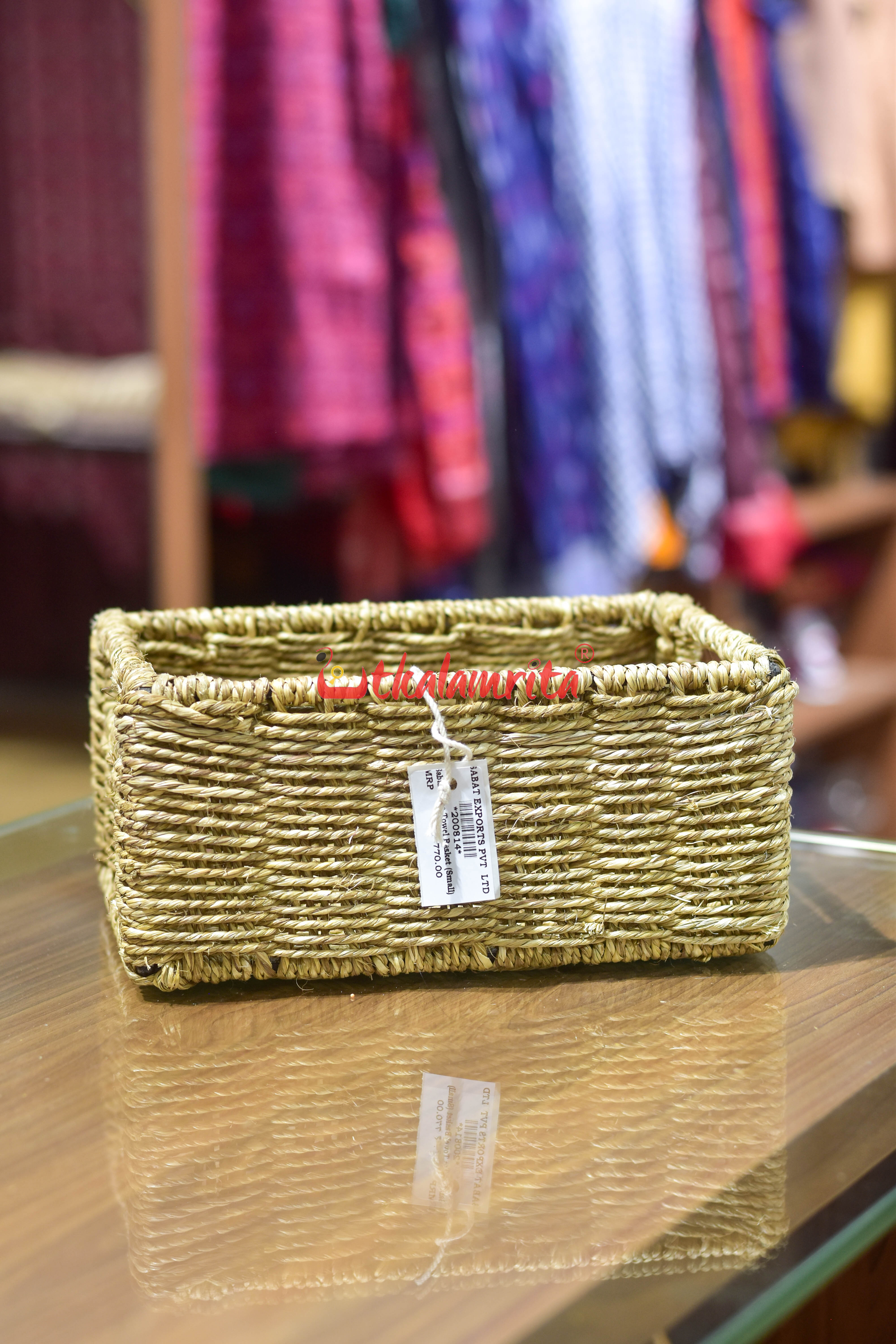 Sabai Grass Towel Basket (Small)
