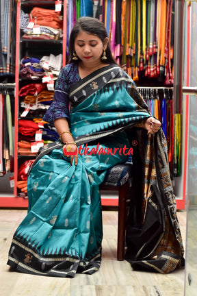 Blue Fairy Dhadi Doll Bomkai Silk Saree