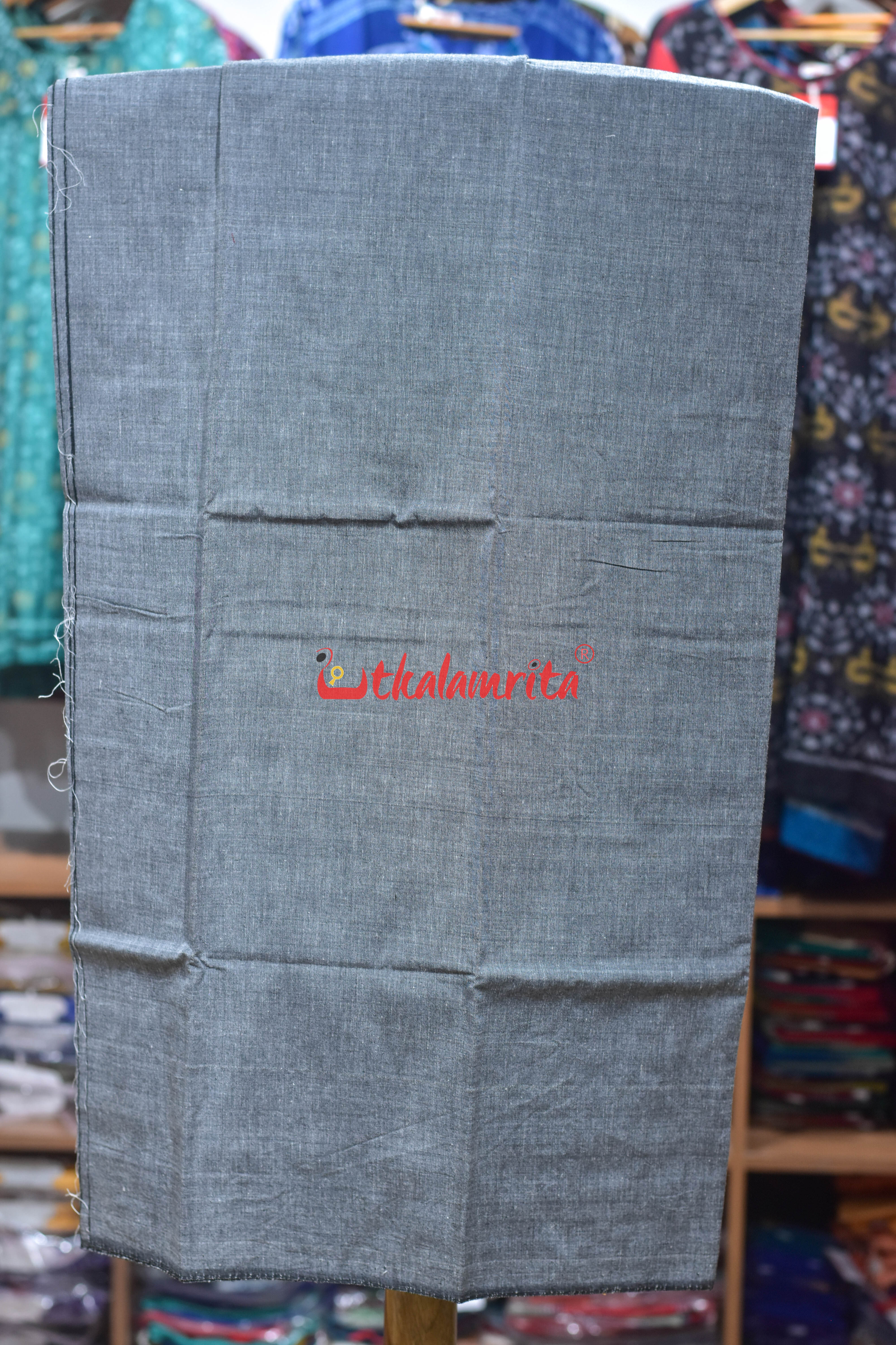 Teal Blue with Grey Pasapali Long Flower Dress Set