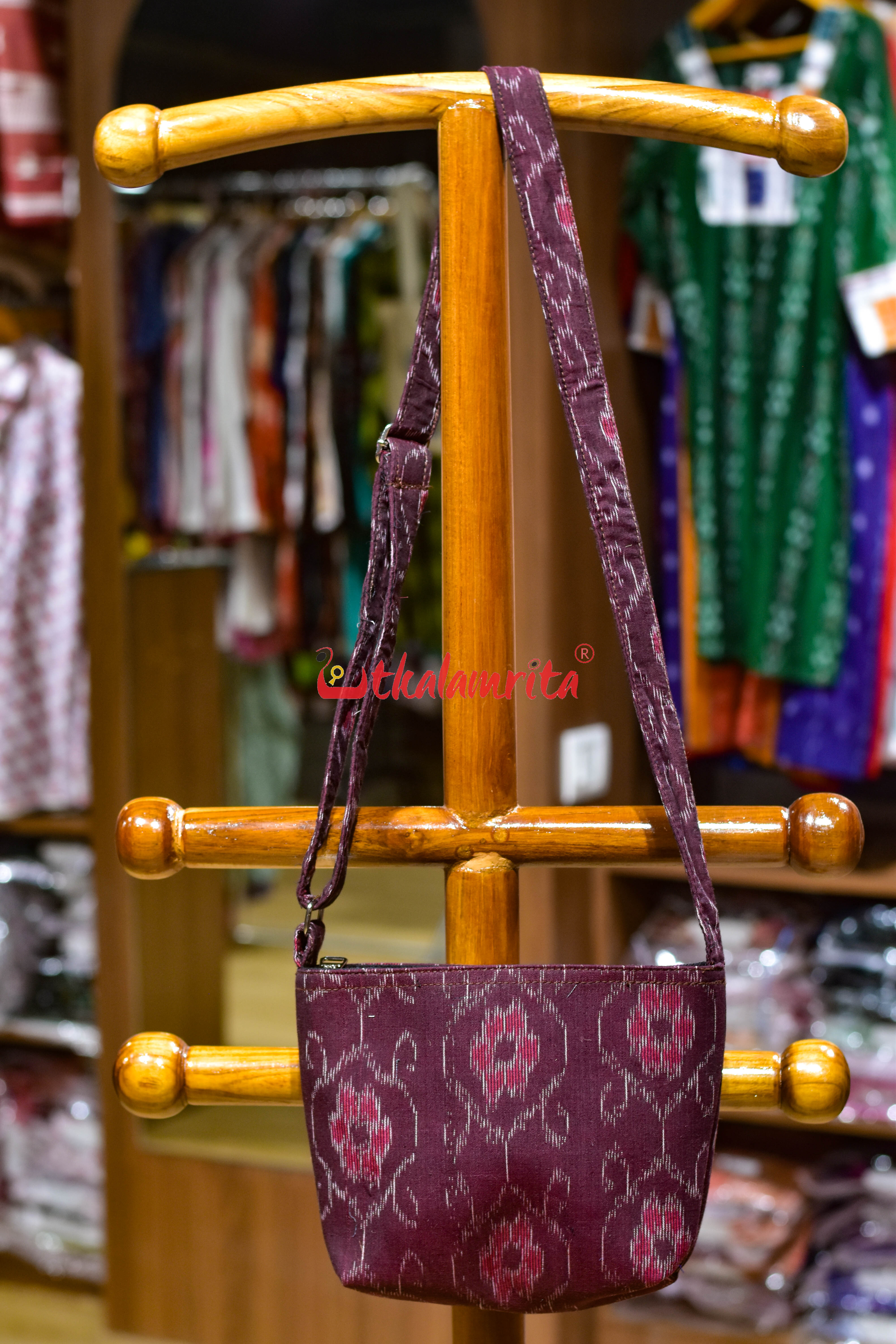 Coffee Flower Bandha Small Sling Bag