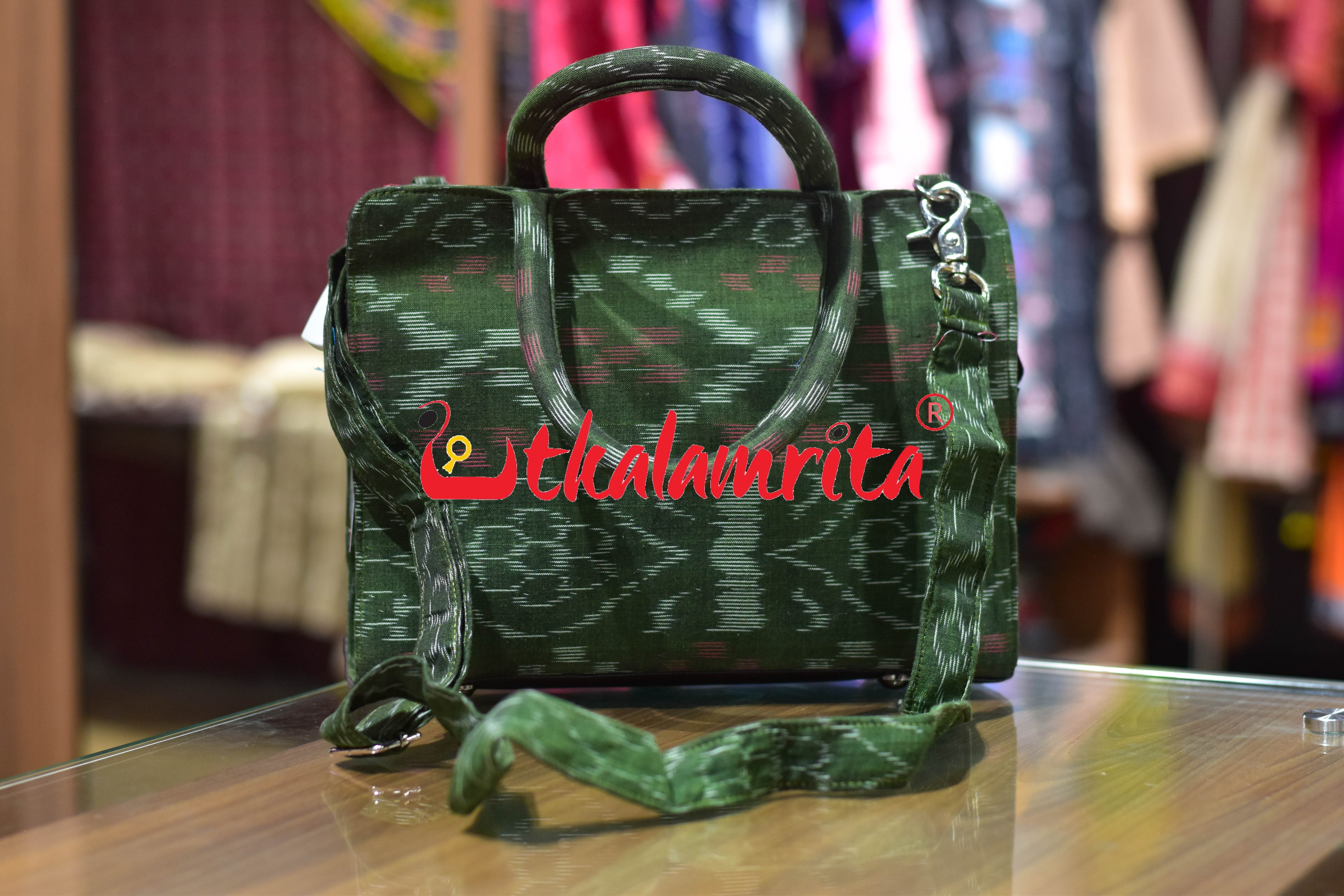 Mehendi Flower Tetris Medium Vanity Bag