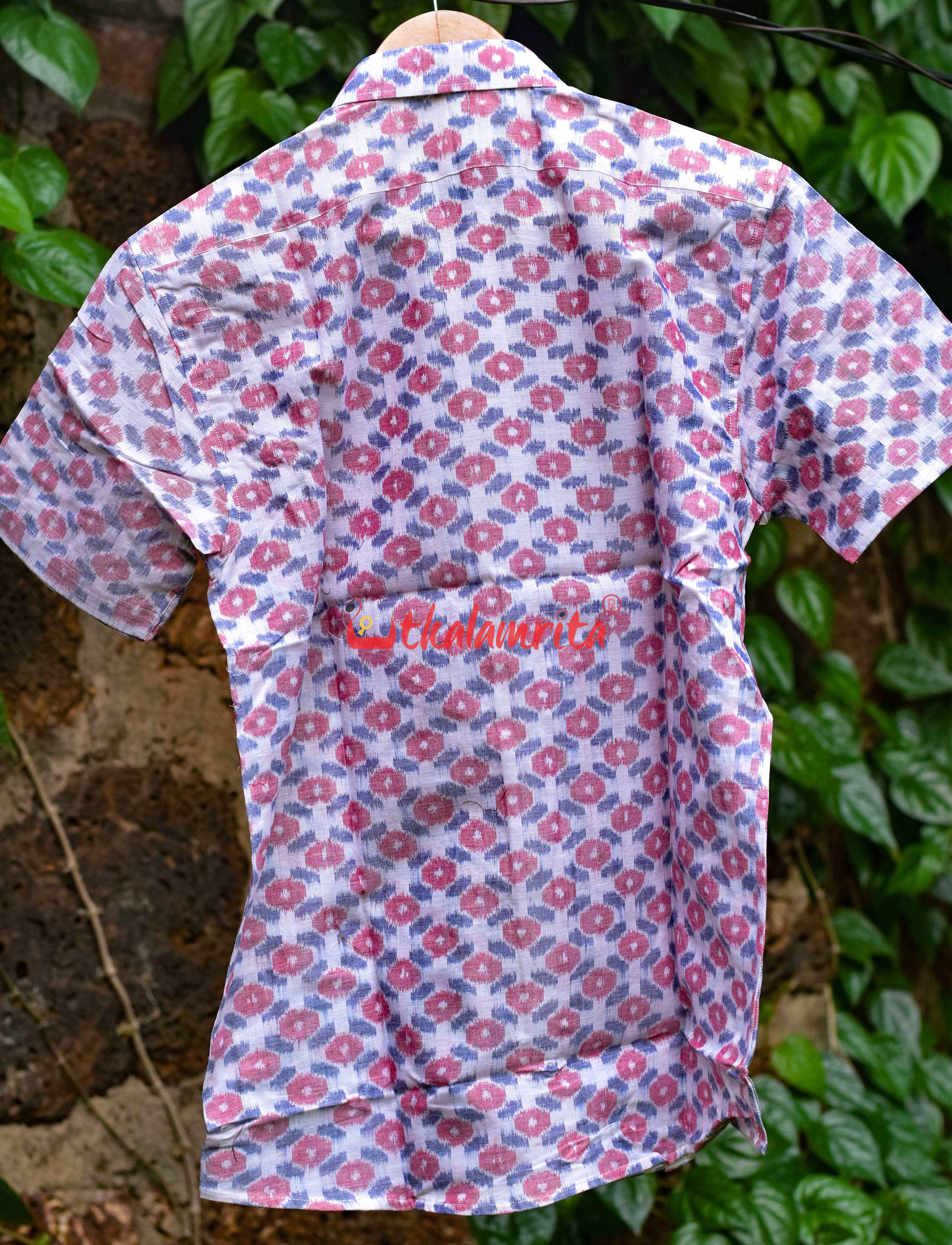 White Red Cross Bubbles (Mens' Half Shirt)
