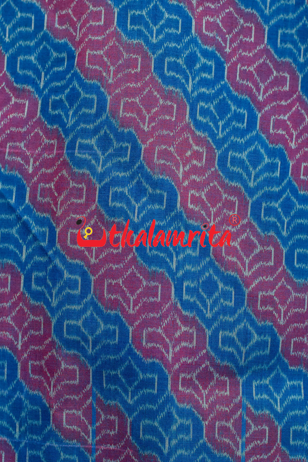 4D Blue Maroon Sambalpuri Cotton (Modi Jacket)