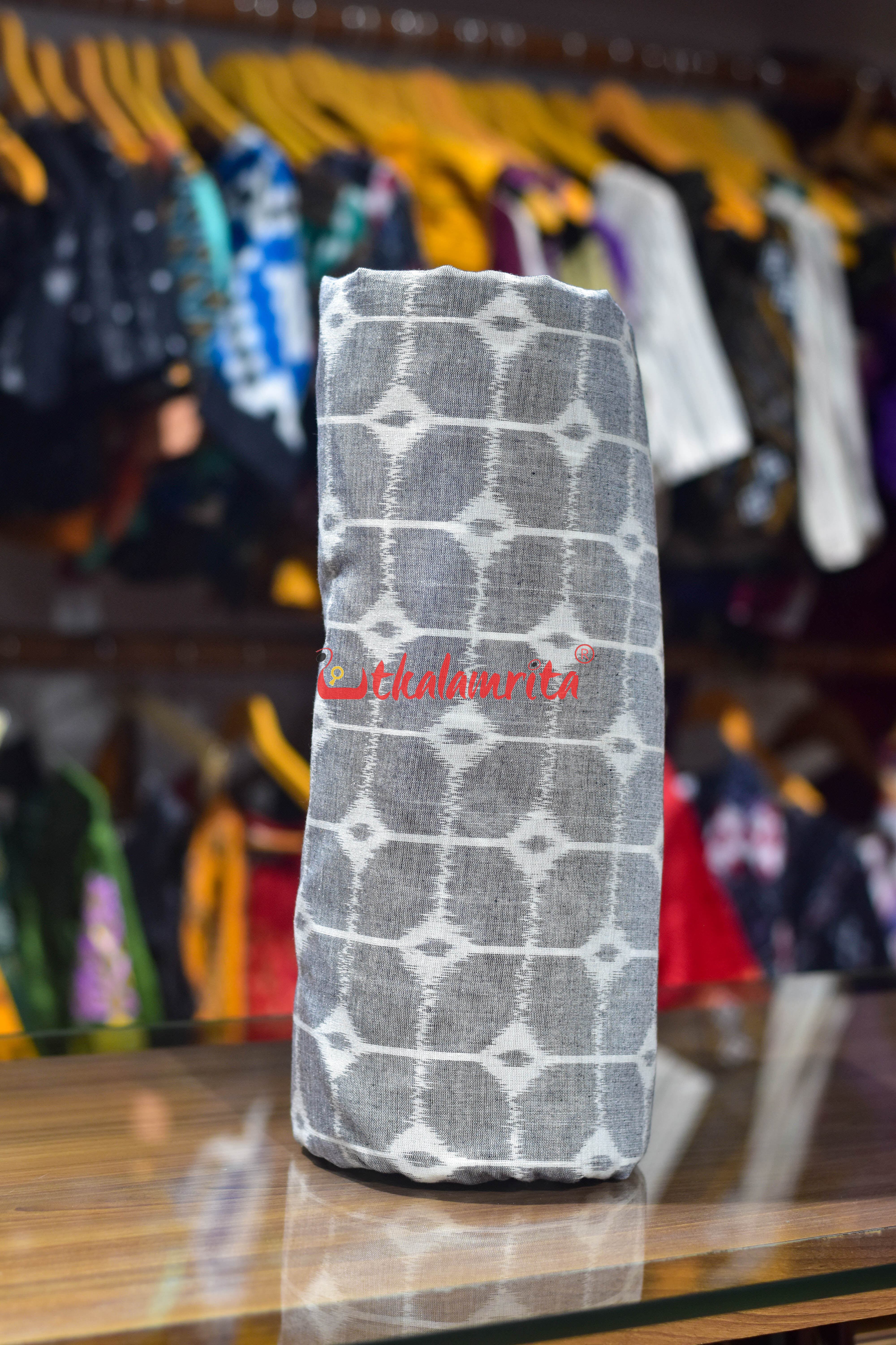 Grey Box Thikiri Ikat Cotton (Fabric)