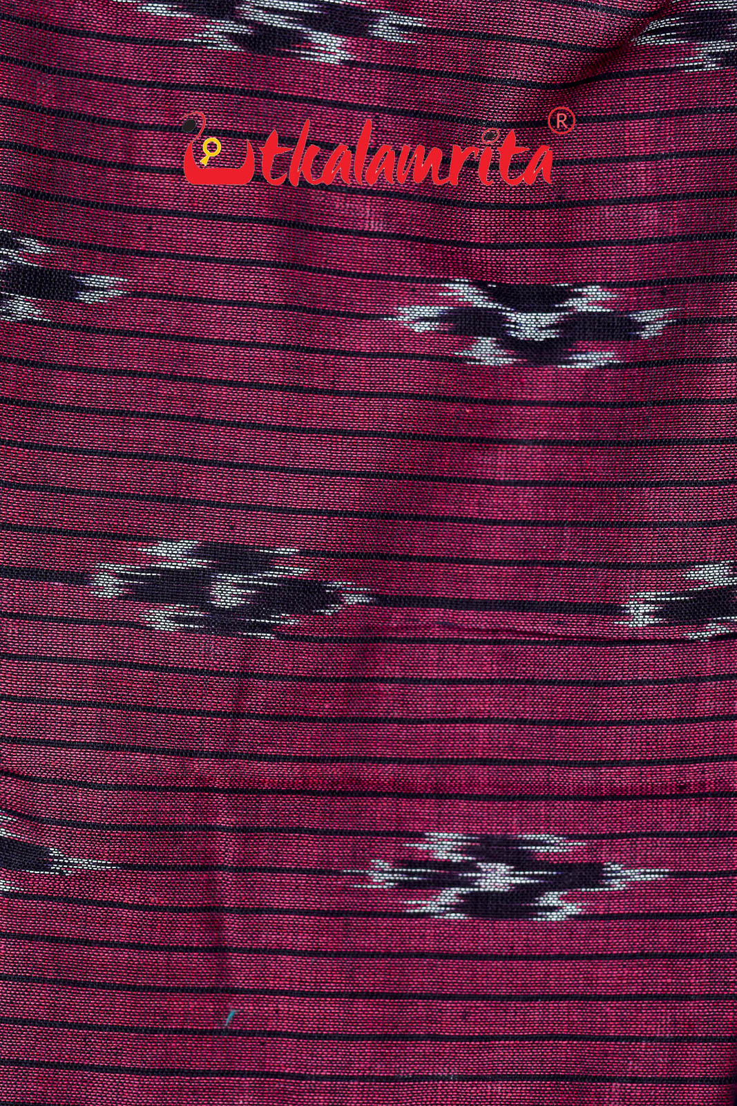 Check Flowers Maroon Mayura Scott (Dupatta)