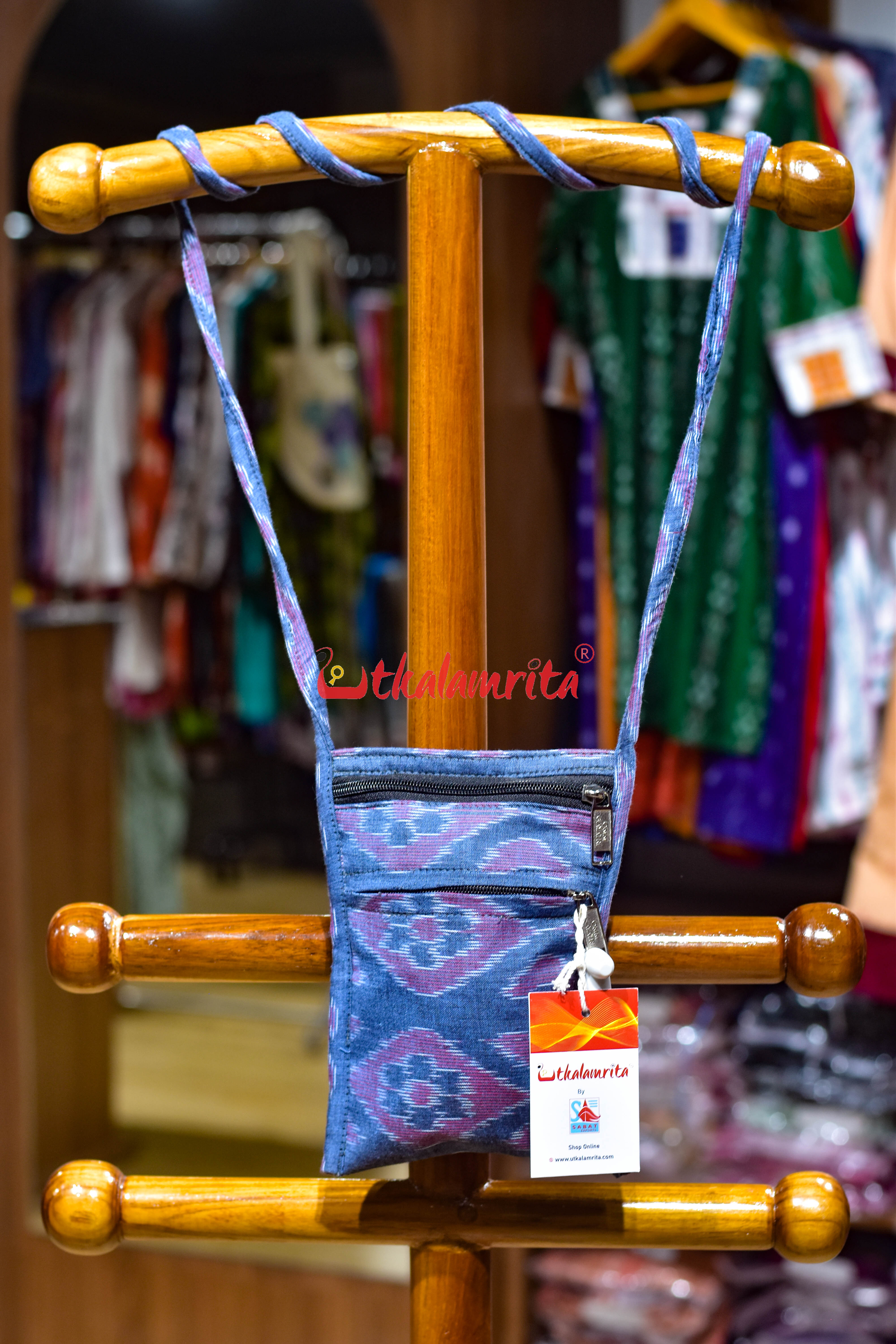 Cloud Grey Mobile Sling Bag