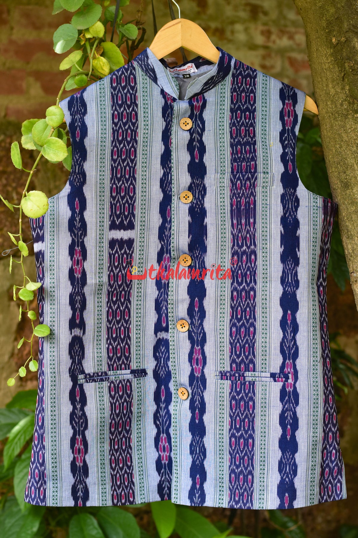 Blue with Green Kangula (Modi Jacket)