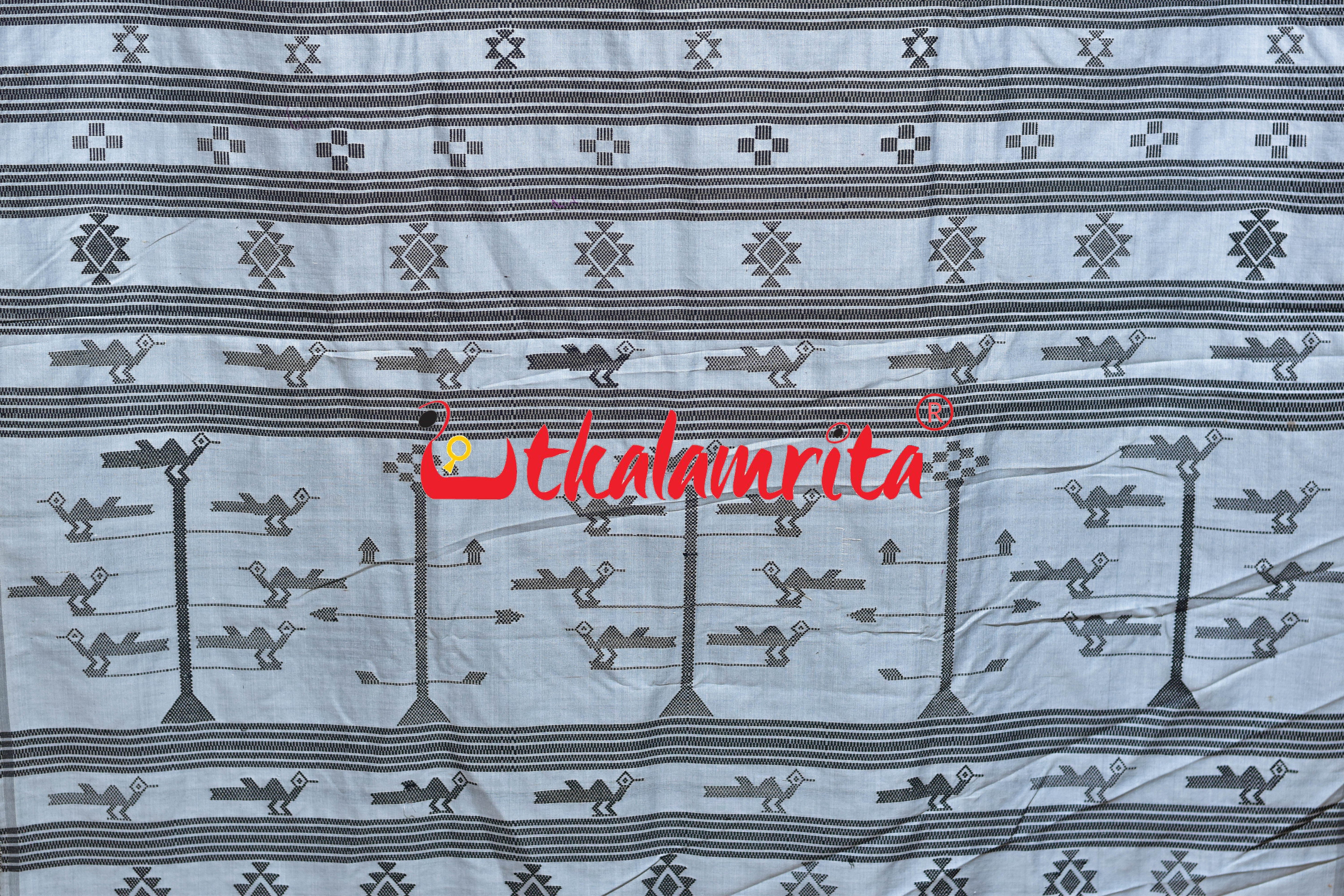 Black Ganjam Bomkai Inspired Gopalpur Tussar Saree