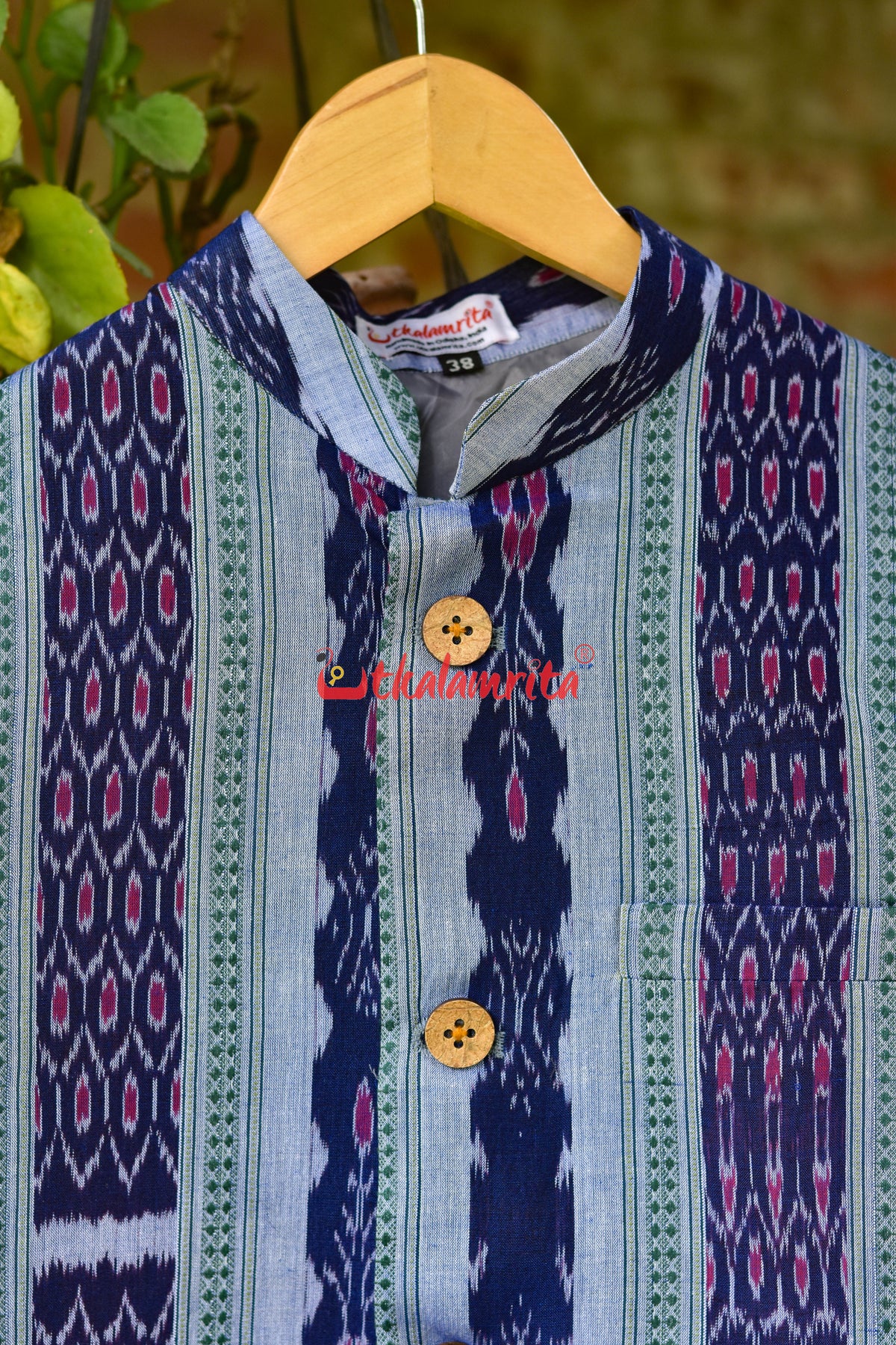 Blue with Green Kangula (Modi Jacket)