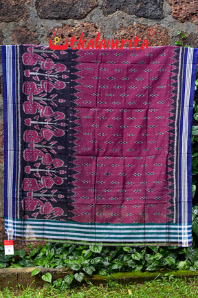 Check Flowers Maroon Mayura Scott (Dupatta)