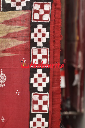 Ratha Jatra Pasapali Border Pattachitra Saree