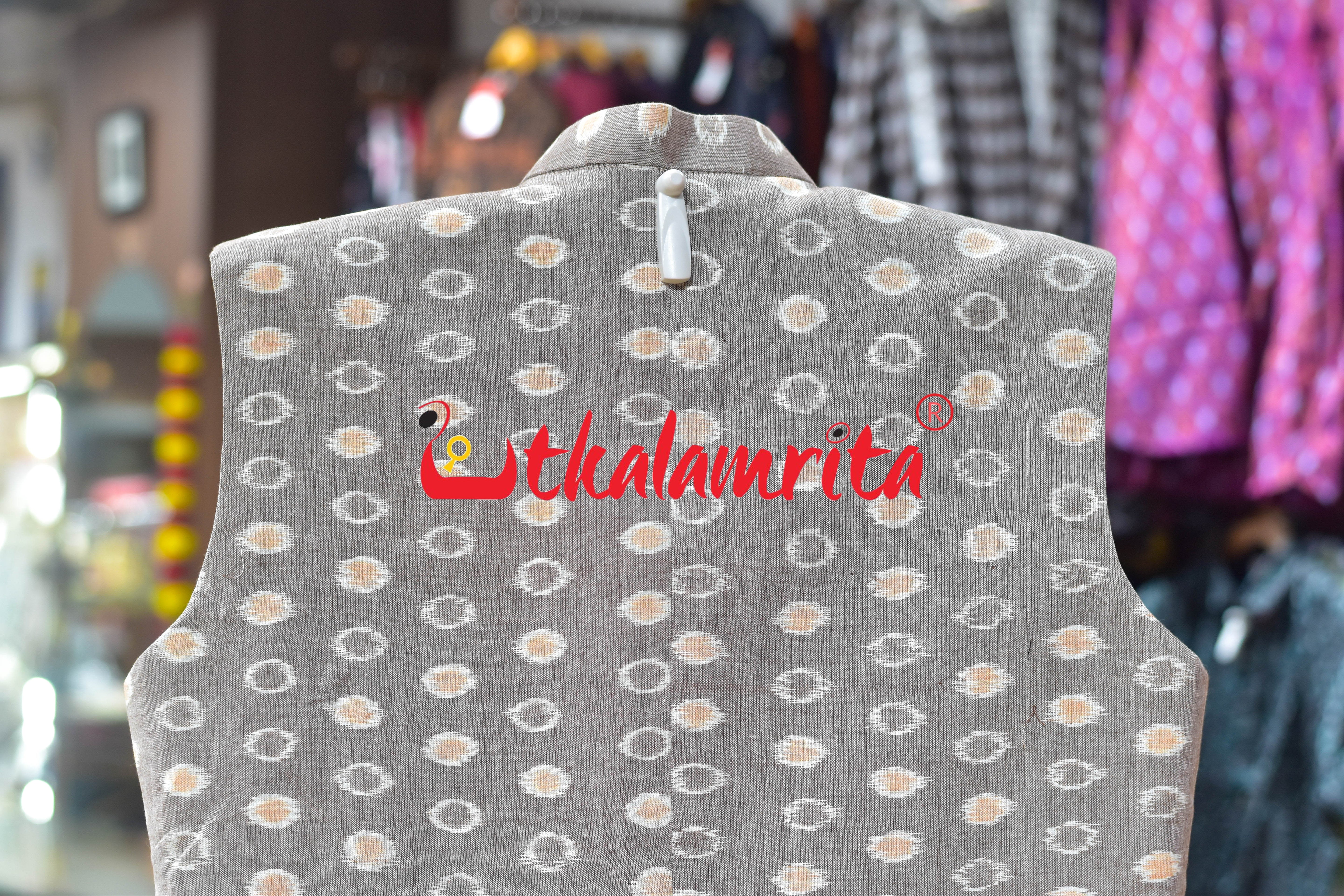 Vintage Beige Bubbles Ikat (Modi Jacket)