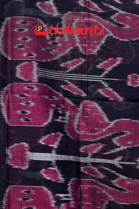 Check Flowers Maroon Mayura Scott (Dupatta)