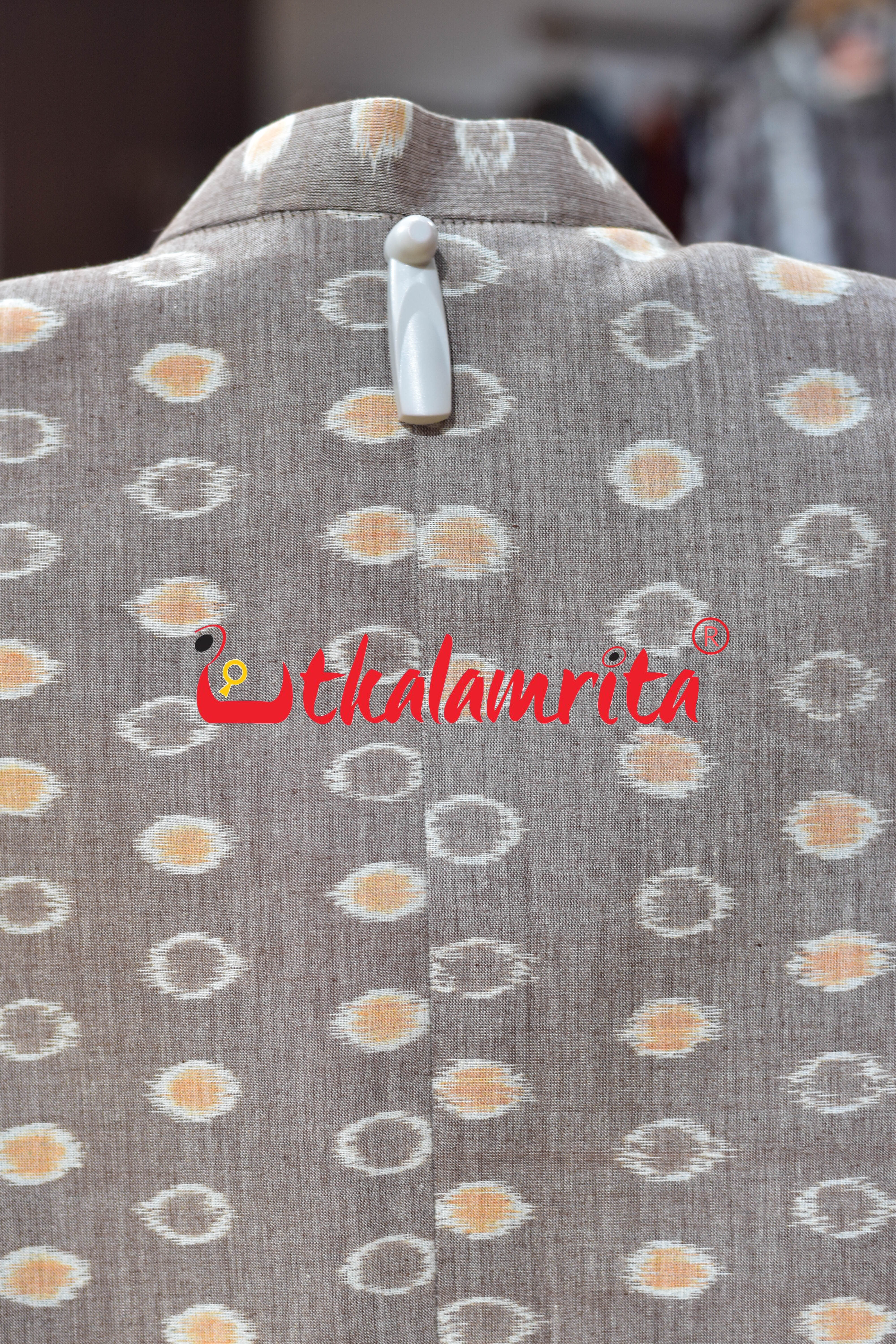 Vintage Beige Bubbles Ikat (Modi Jacket)