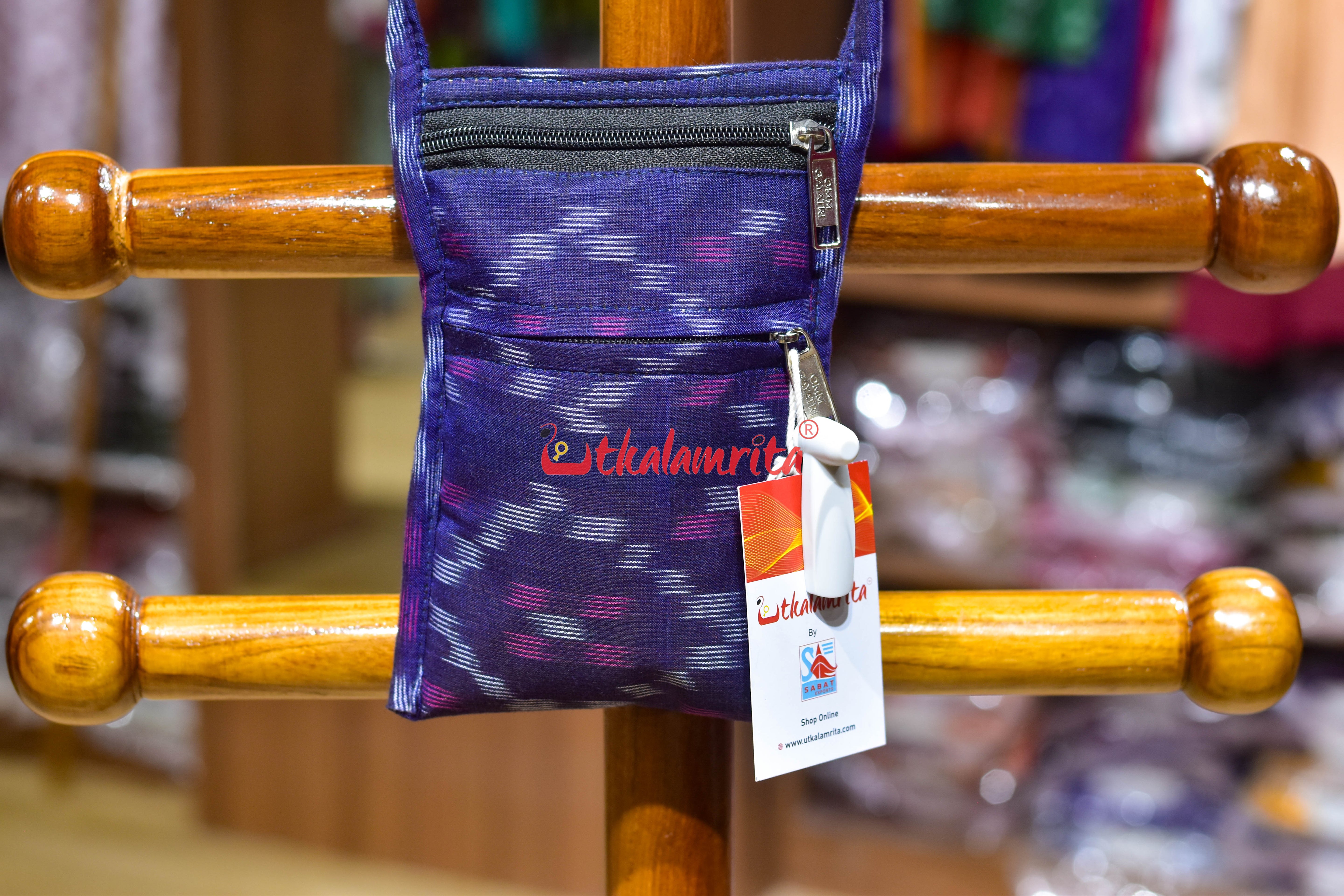 Purple Tetris Mobile Sling Bag