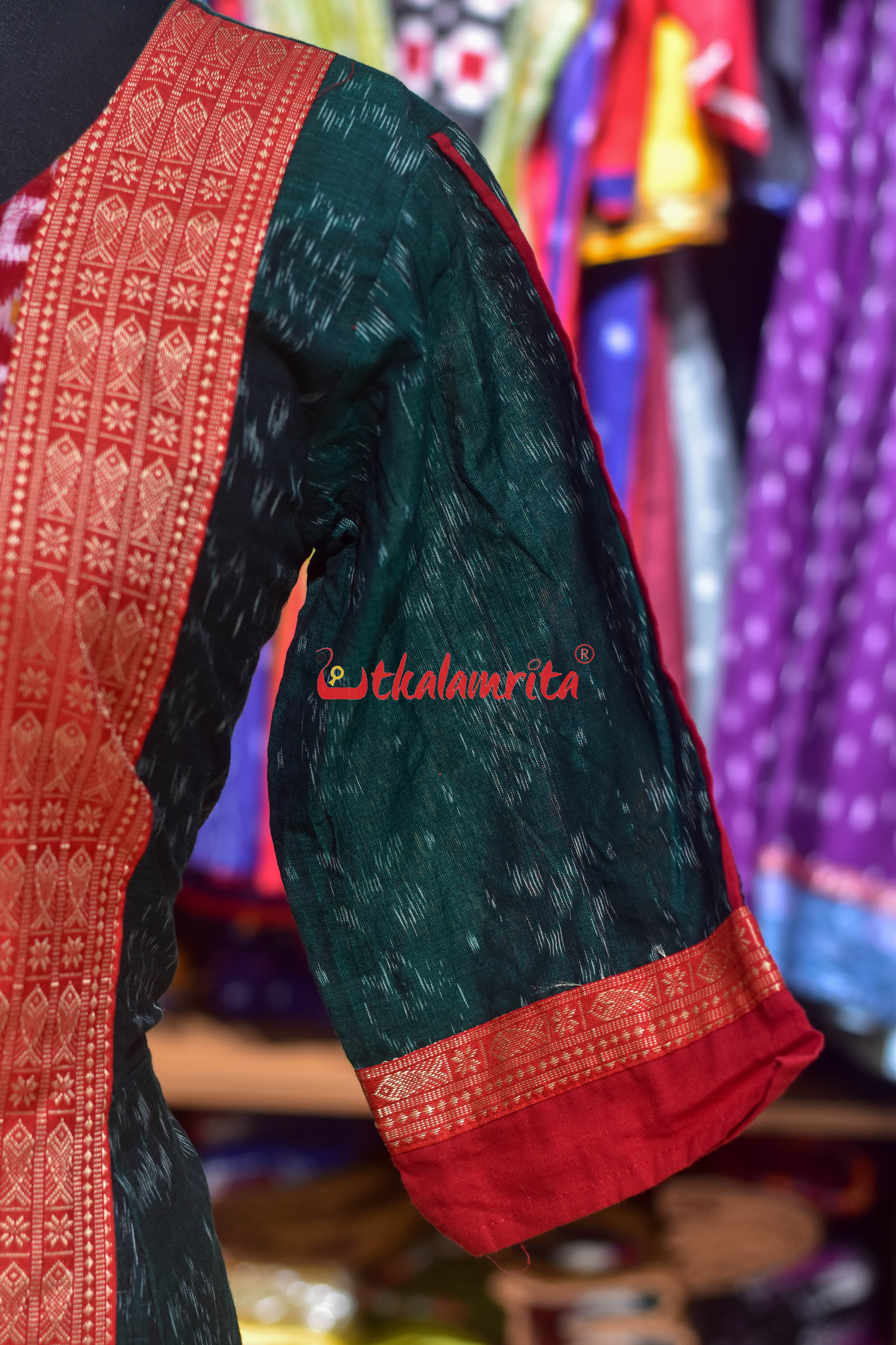 Green Flower with Middle Design (Anarkali)