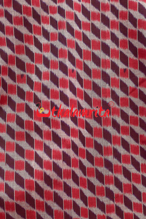 3D Coffee Maroon Sambalpuri Cotton (Modi Jacket)