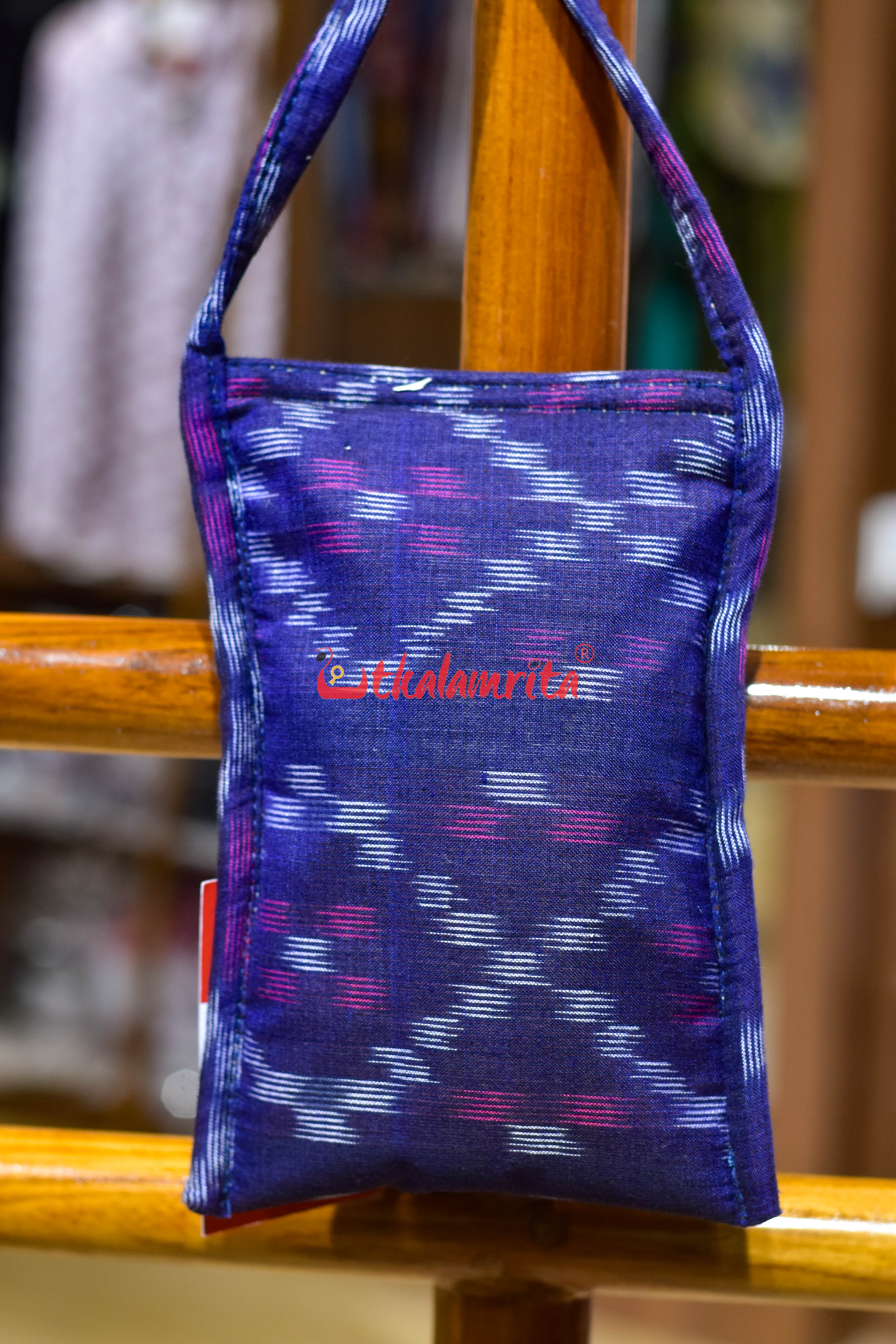 Purple Tetris Mobile Sling Bag