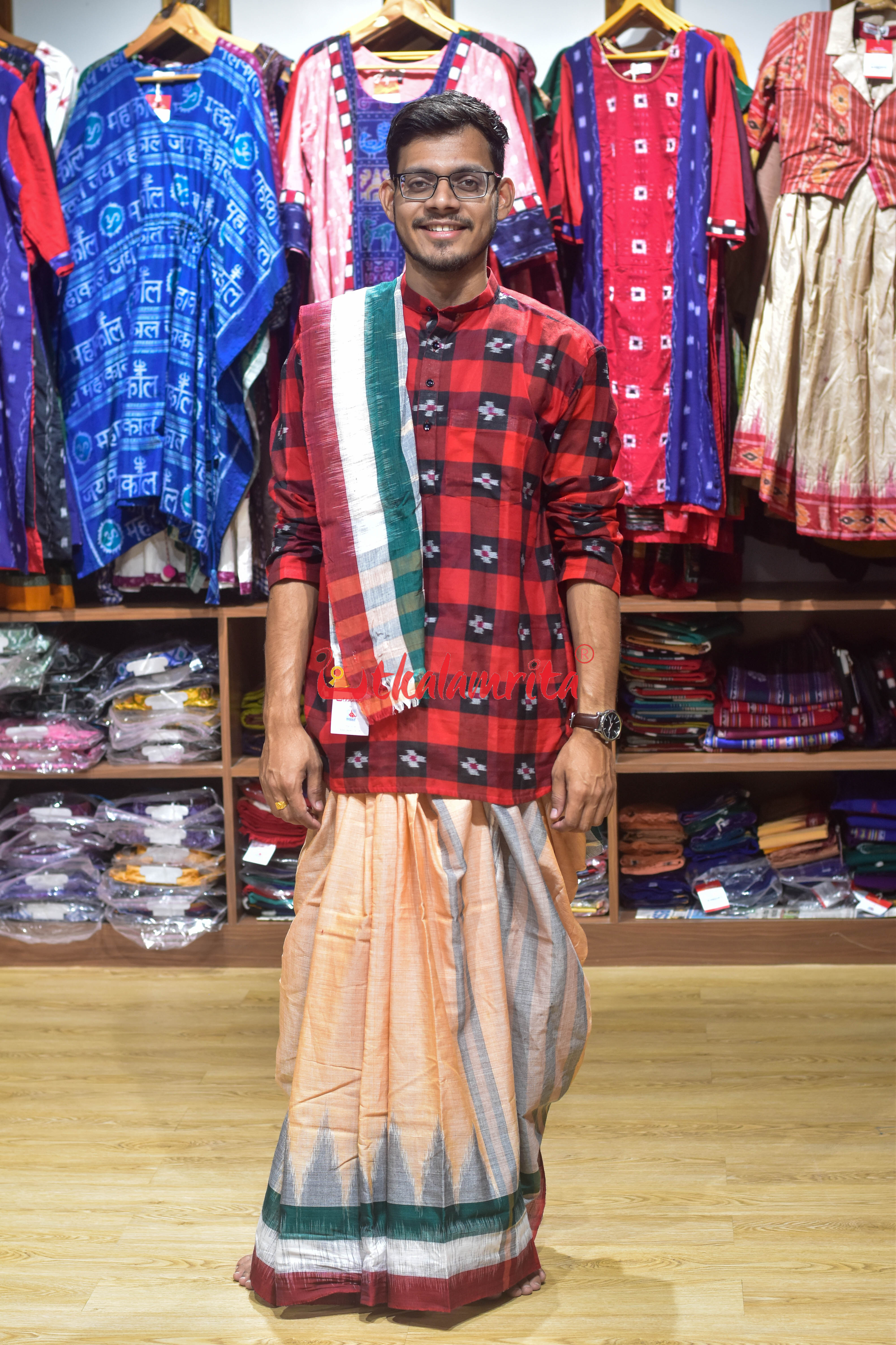 Peach Khandua Joda