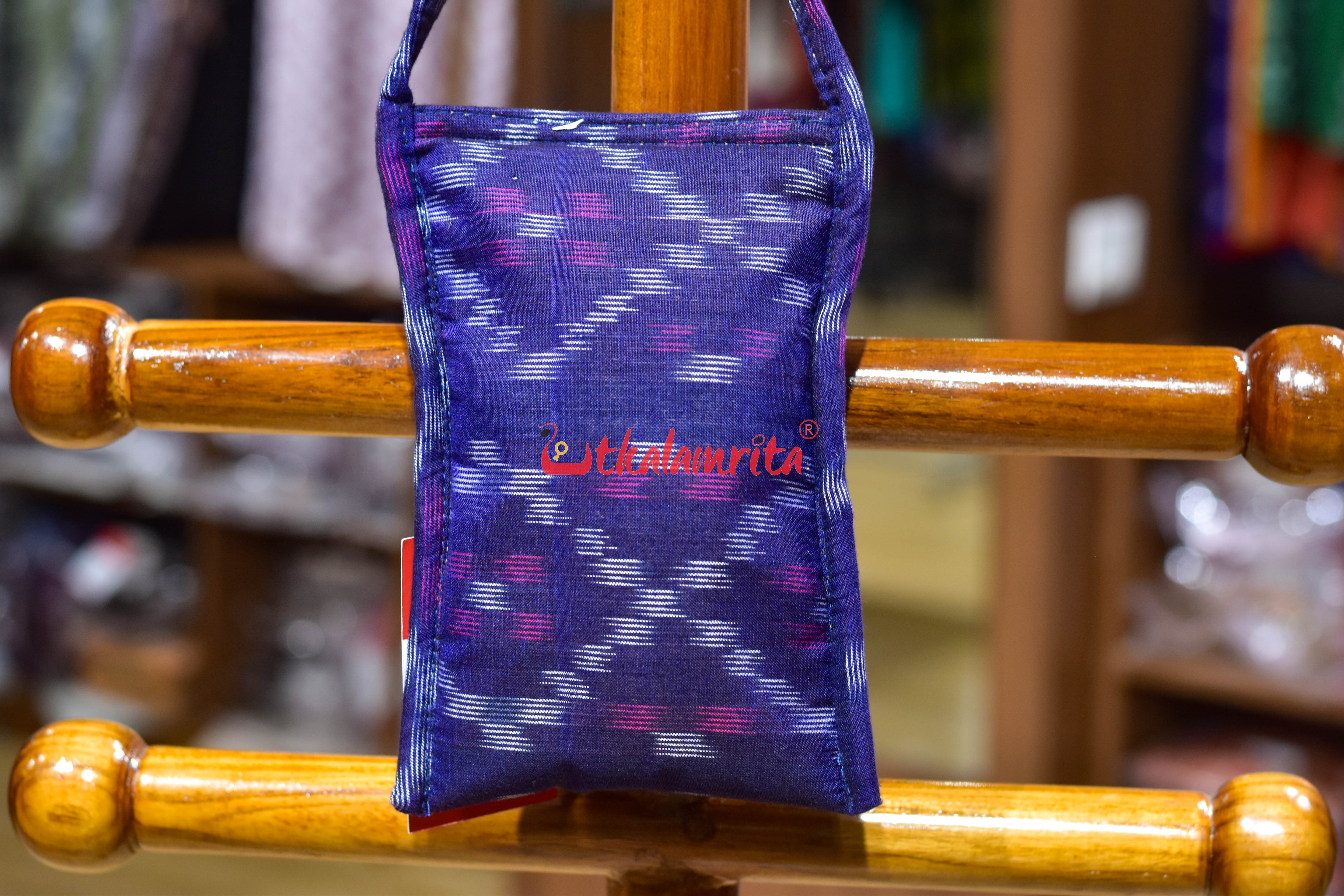 Purple Tetris Mobile Sling Bag