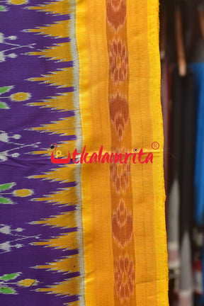 Jamun Tribal Phula Khandua Silk Saree