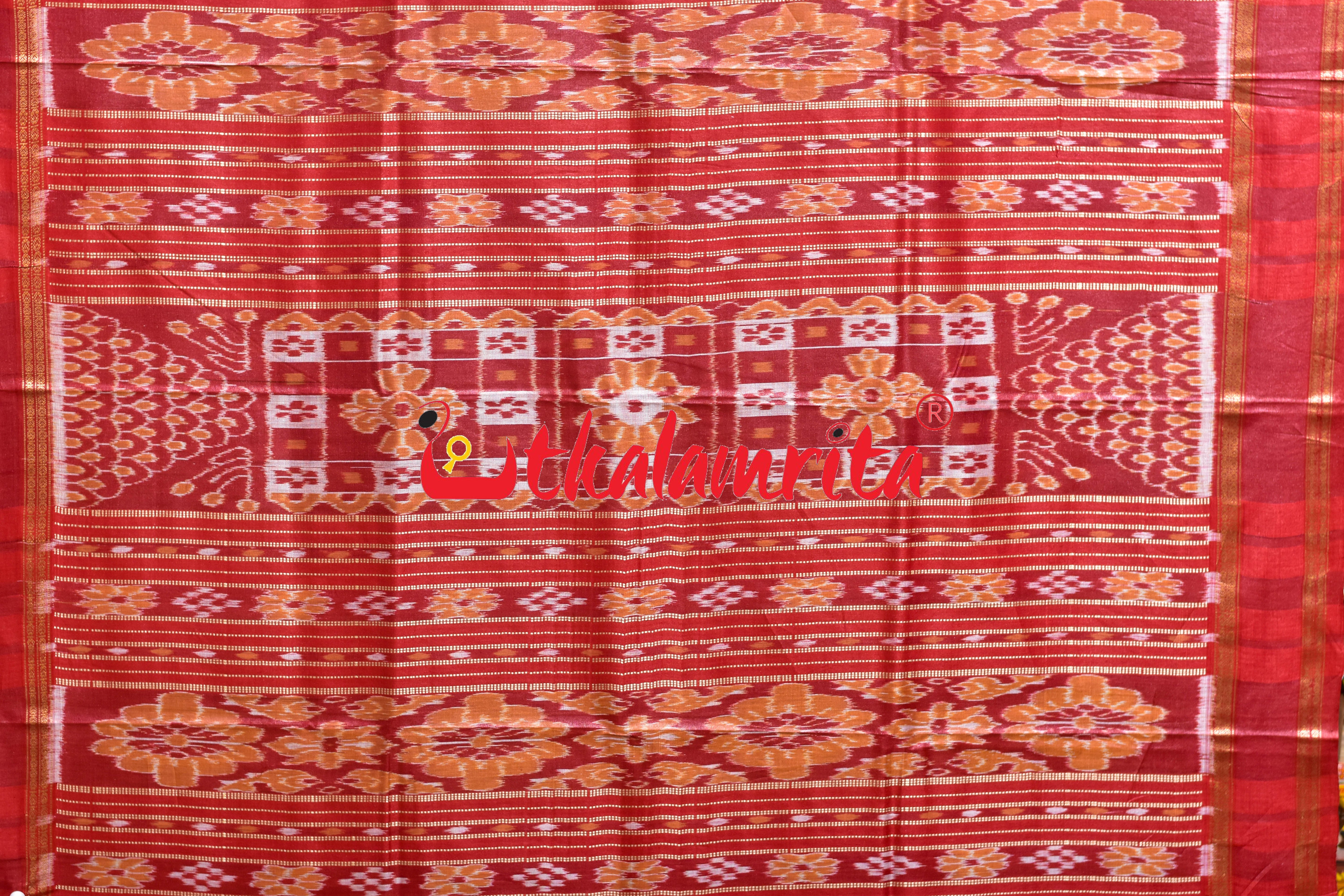 Mehendi Body Ikat Pasapali Border Tussar Silk Saree