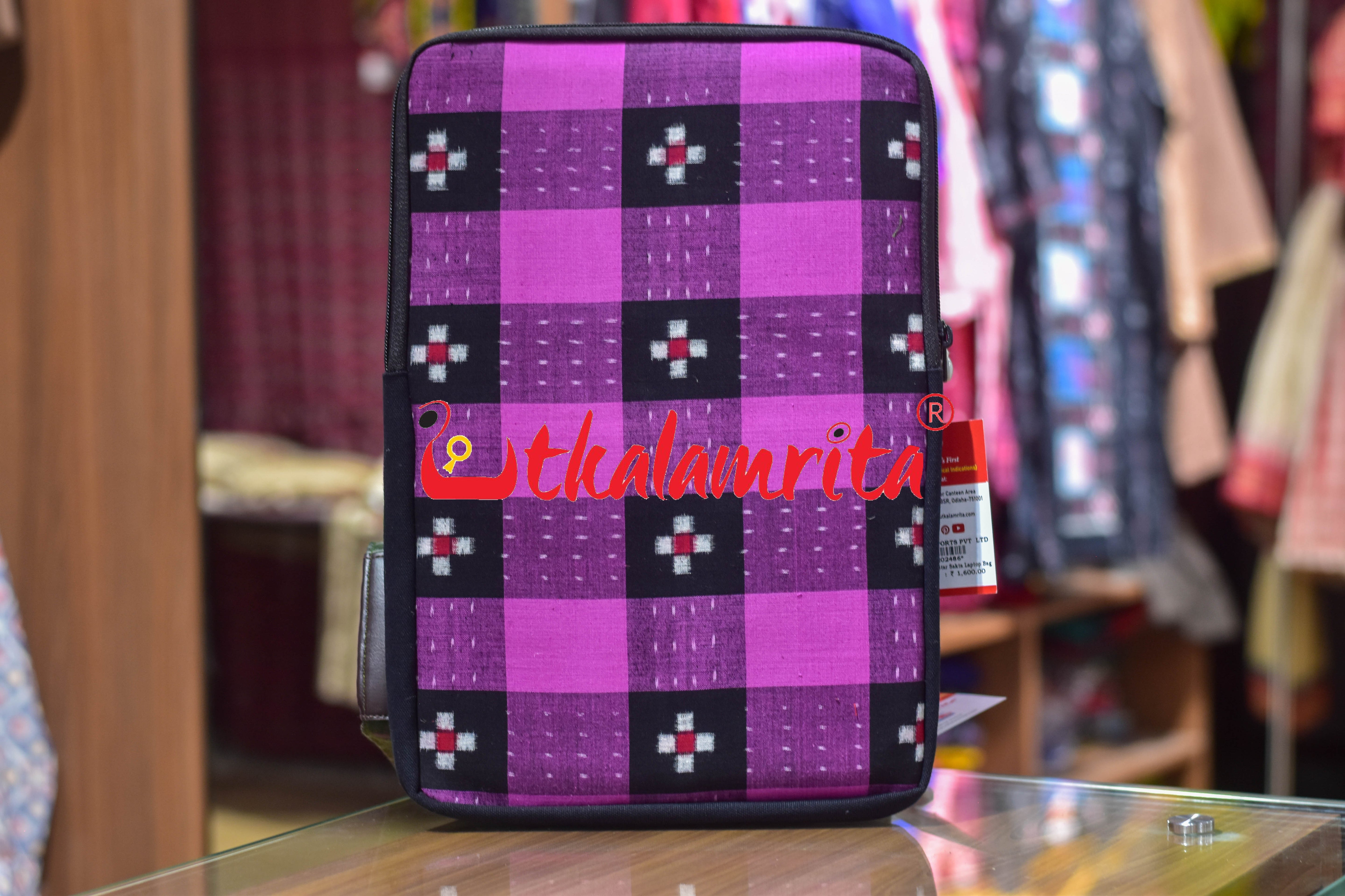Puple Black Star Sakta Laptop Bag