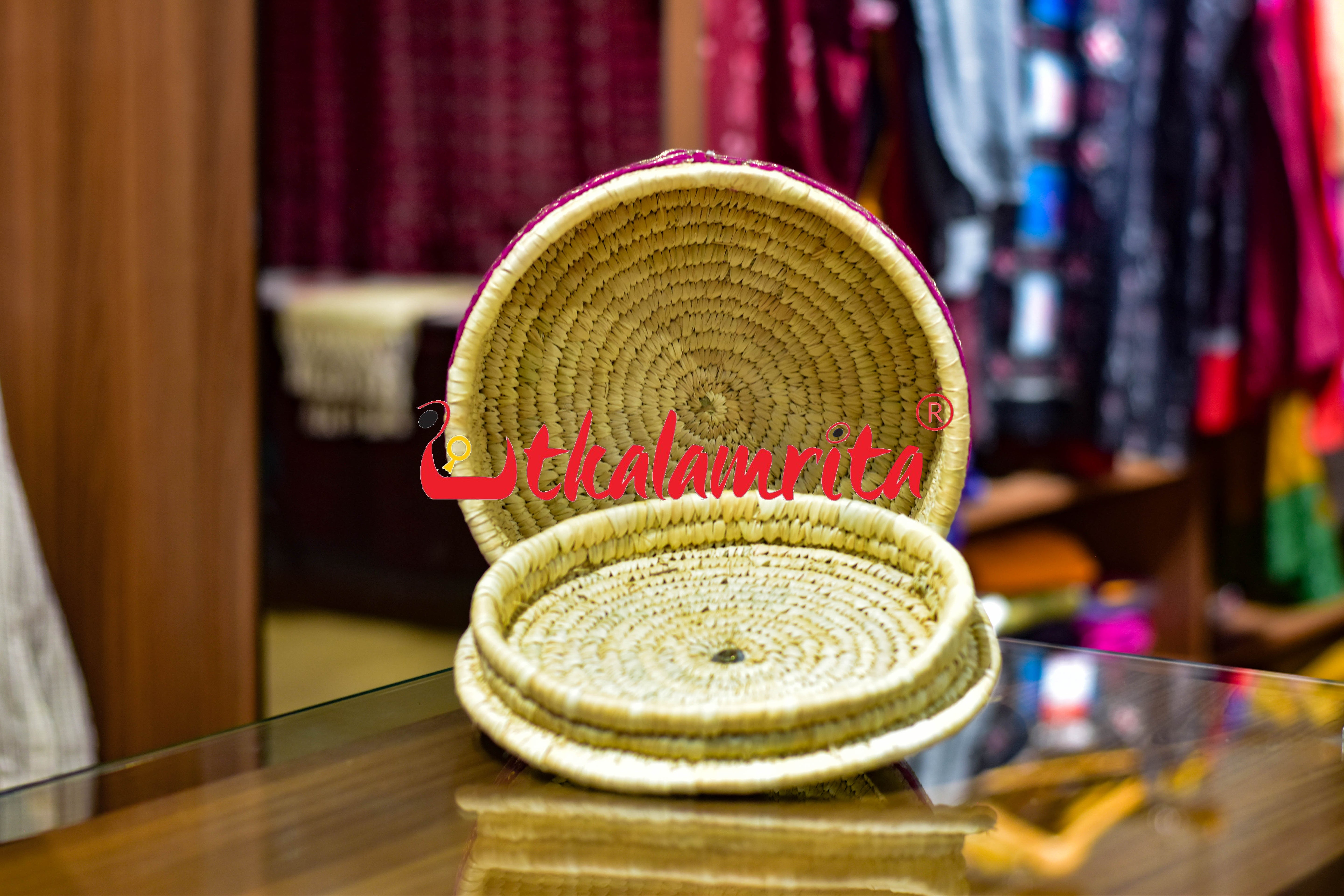 Binding Designer Roti Box with Pink Lace
