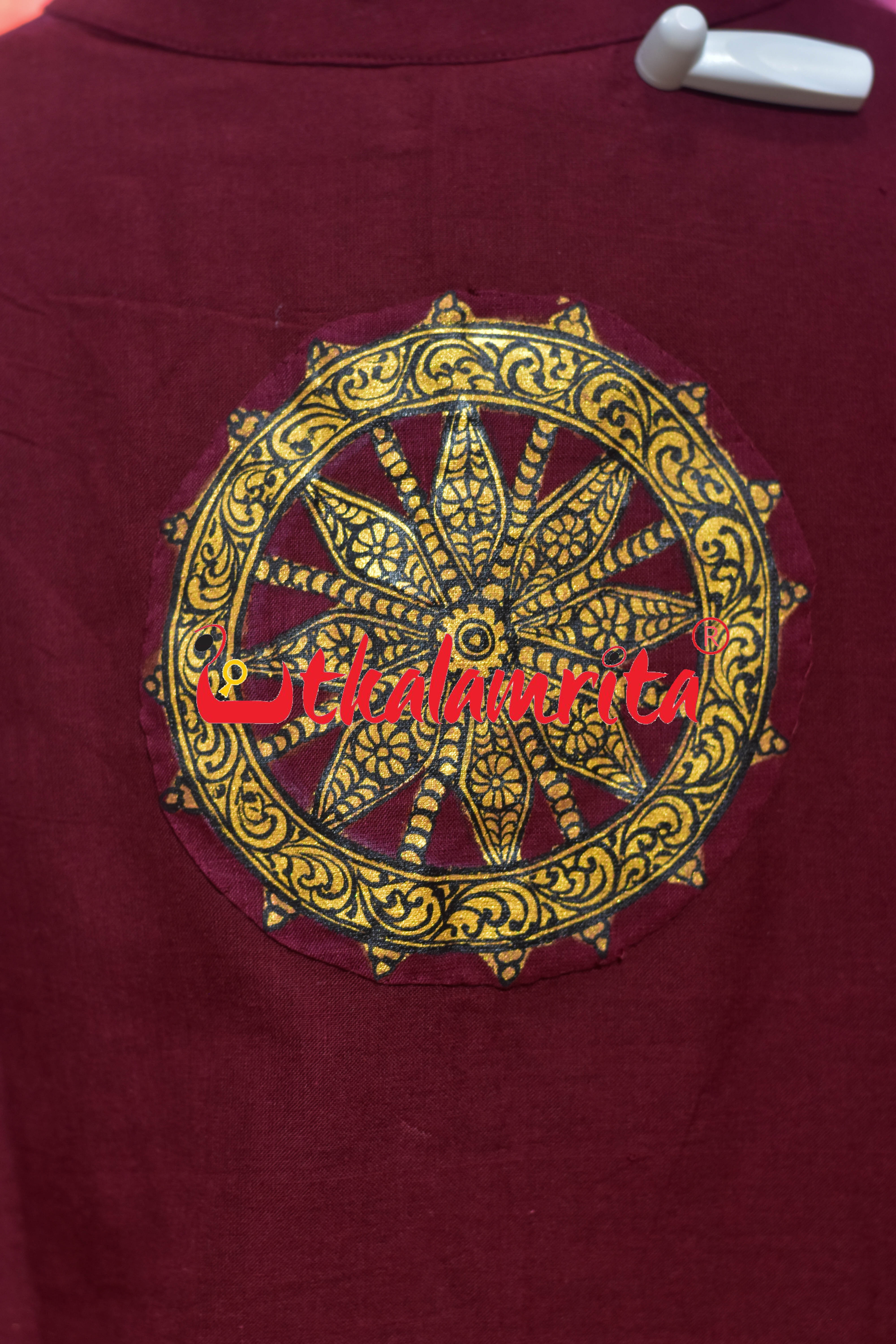 Horse and Konark Chakra Pattachitra (Ladies' Short kurta)