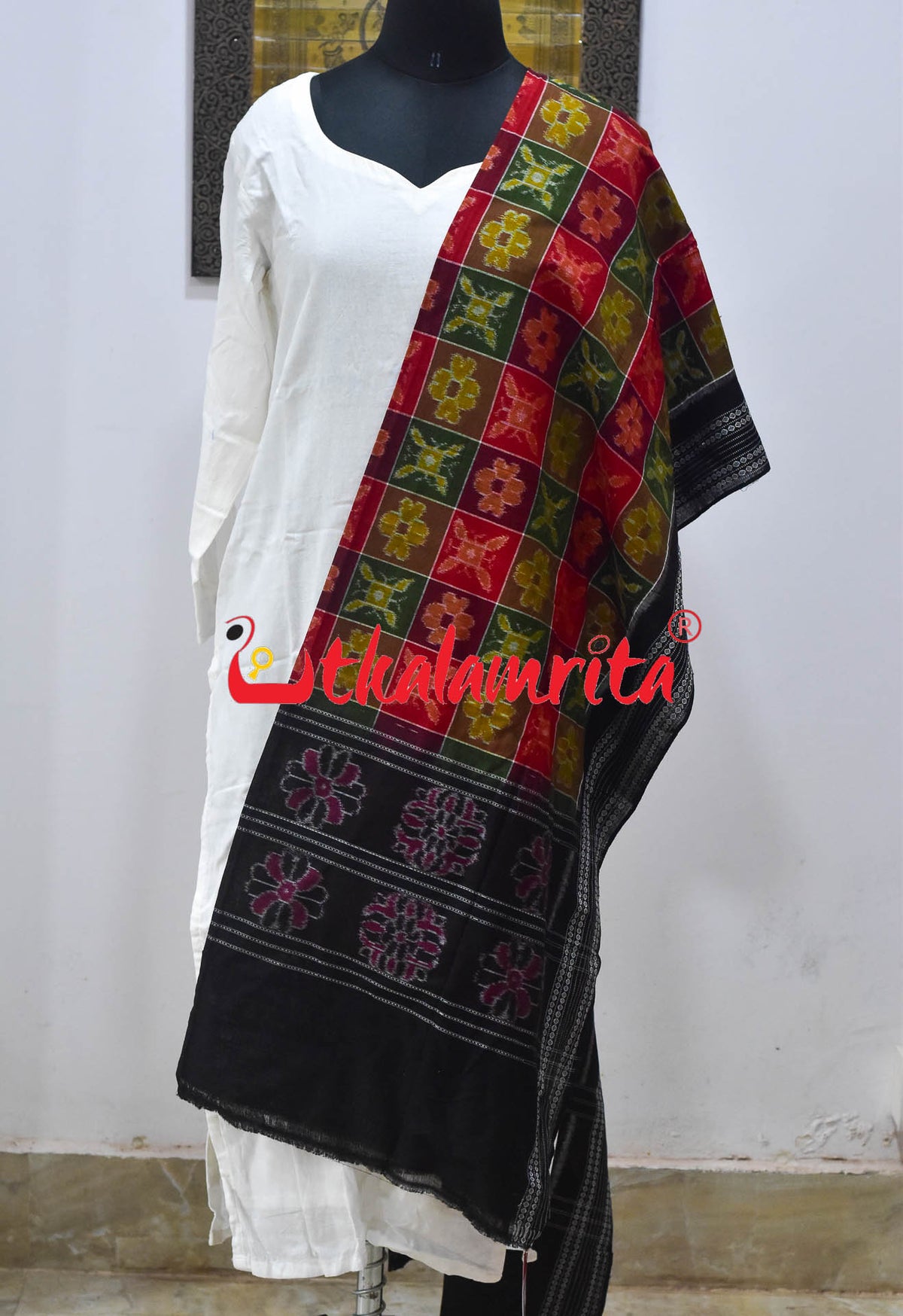 Multi Utkala Laxmi bandha Border (Dupatta)