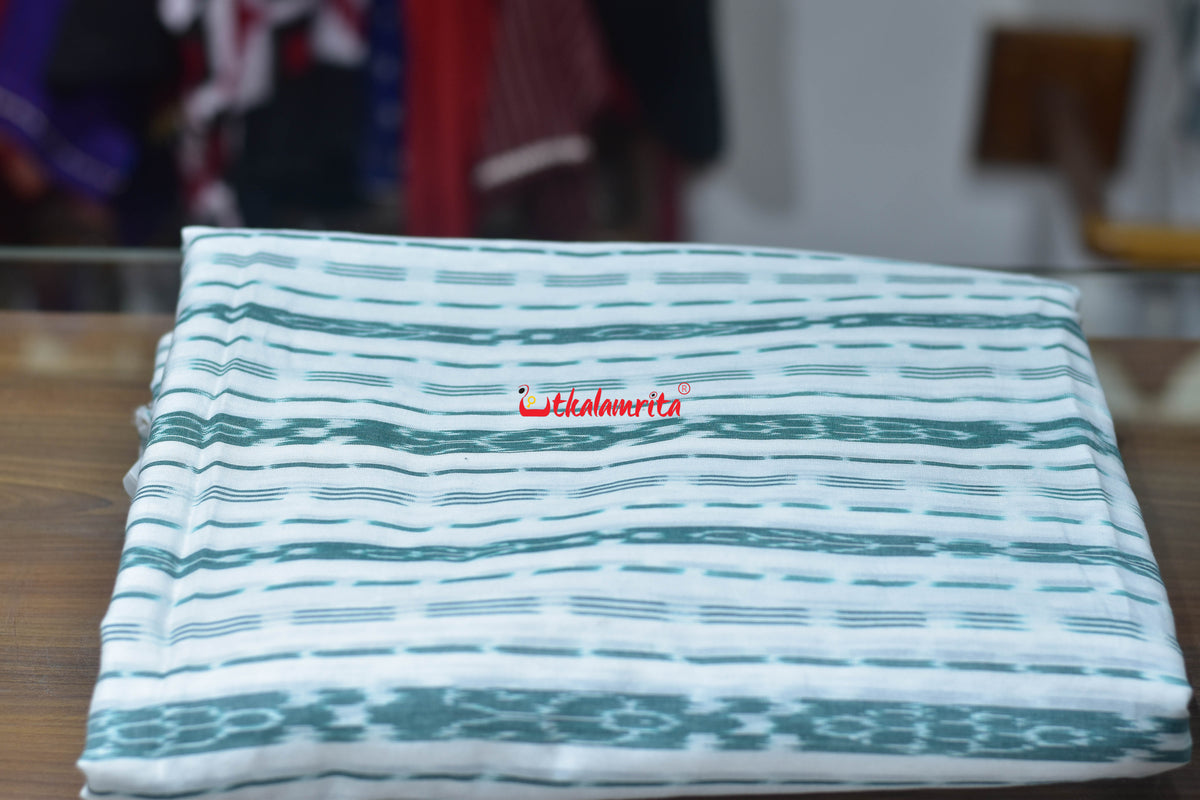 White Green Phula Labanga Cotton (Fabric)
